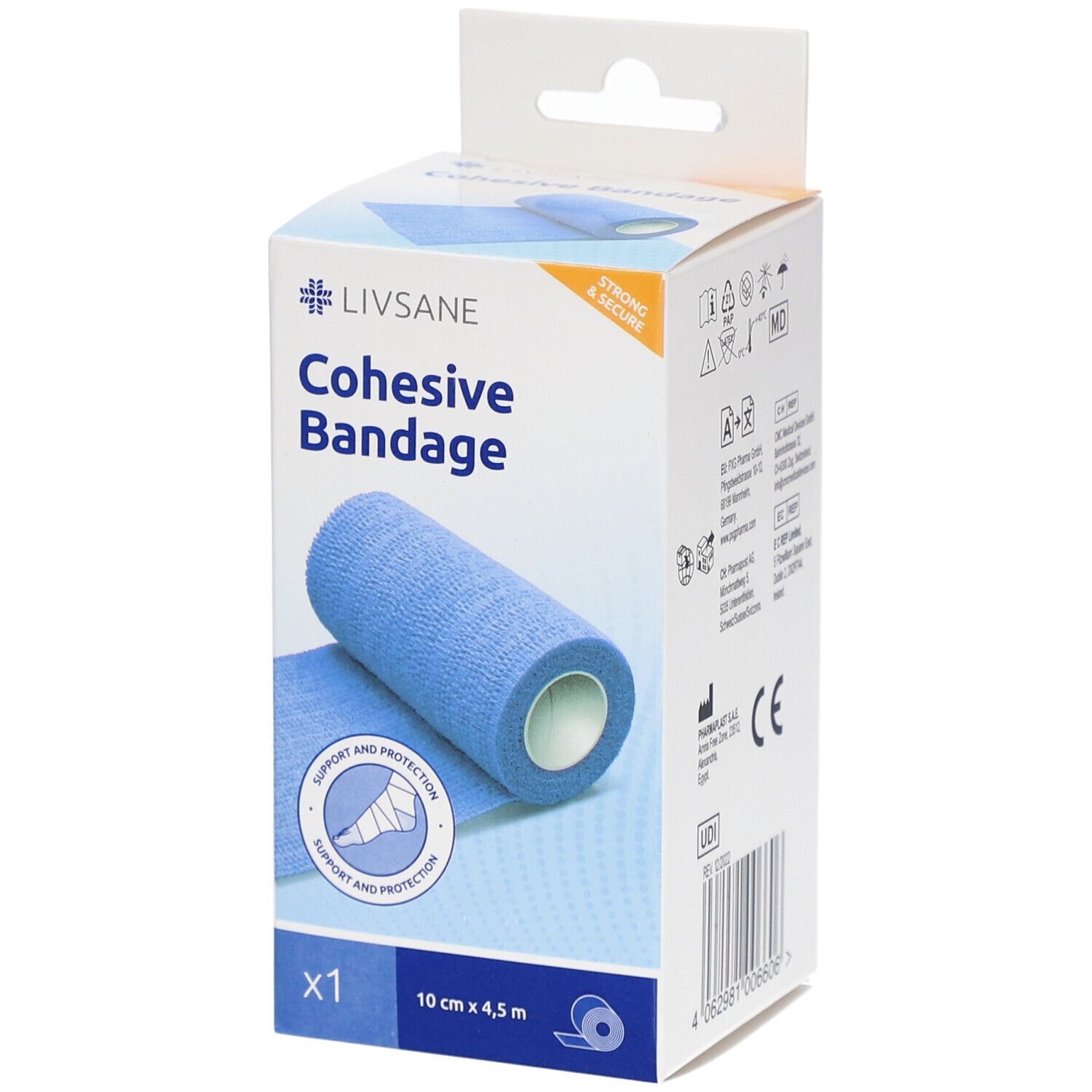 Livsane Fixierbinde 10cmx4.5m selbsthaftend 1 St Pflaster