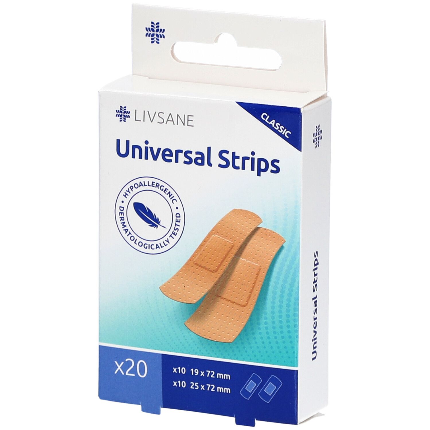 Livsane Classic Univer Pflaster Strips 20 Stk St