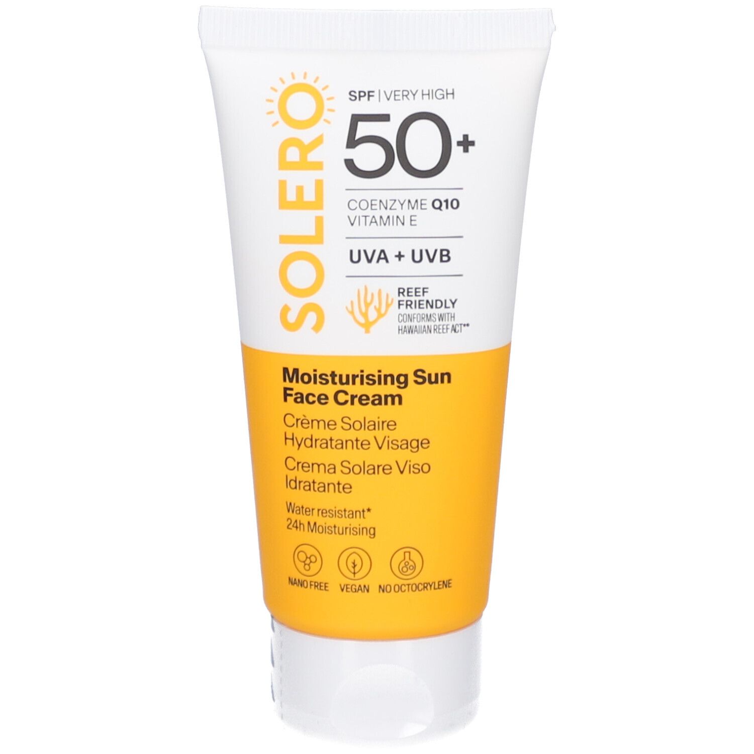 Solero Sonnen-Gesichtscreme feuchtigk Spf50+ 50 ml Sonnenschutzcreme