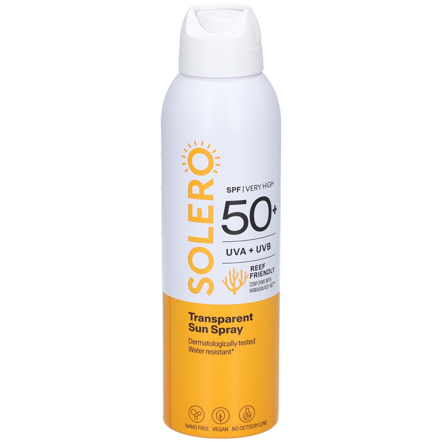 Solero Sonnenspray transparent Spf50+ 200 ml Sonnenschutzcreme