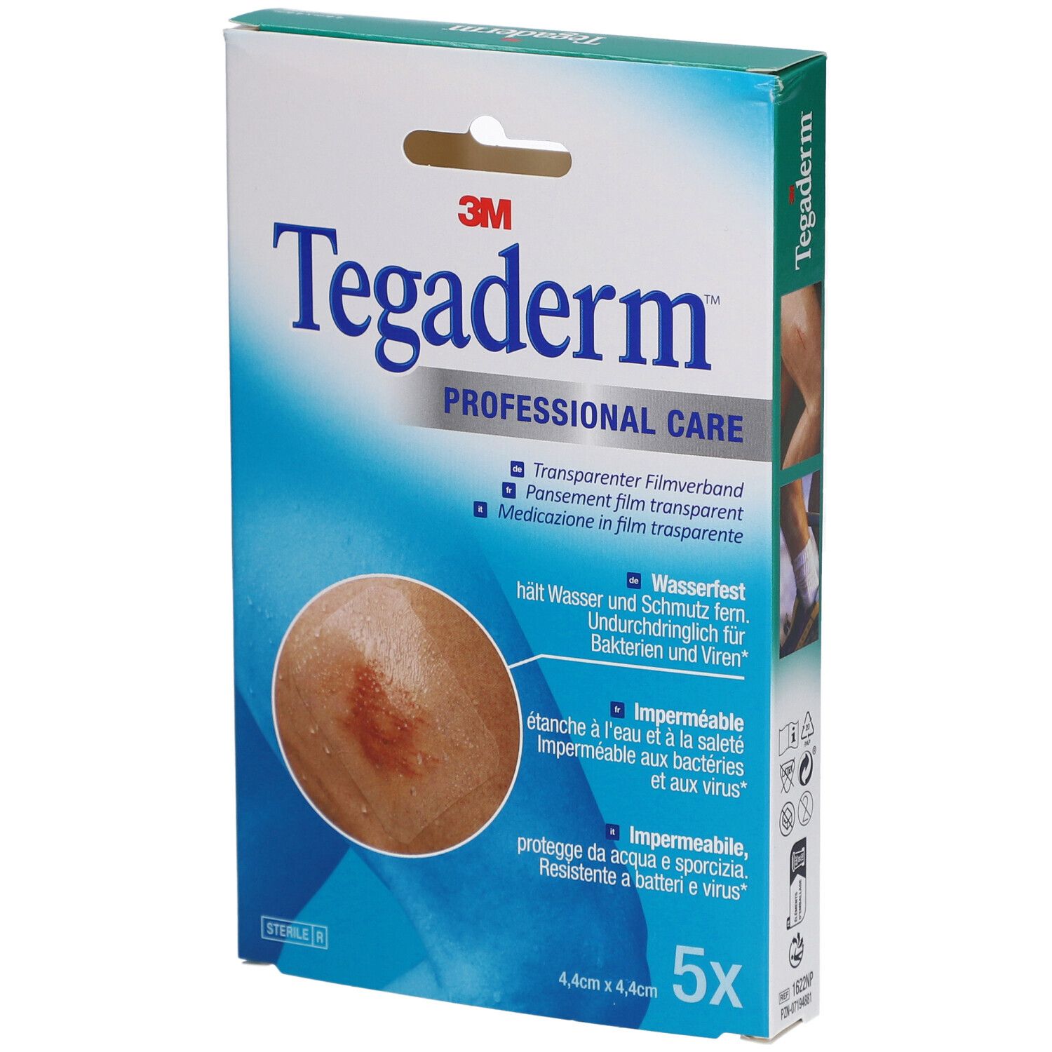 3M Tegaderm™ Transparenter Folienverband 4,4 cm x 4,4 cm