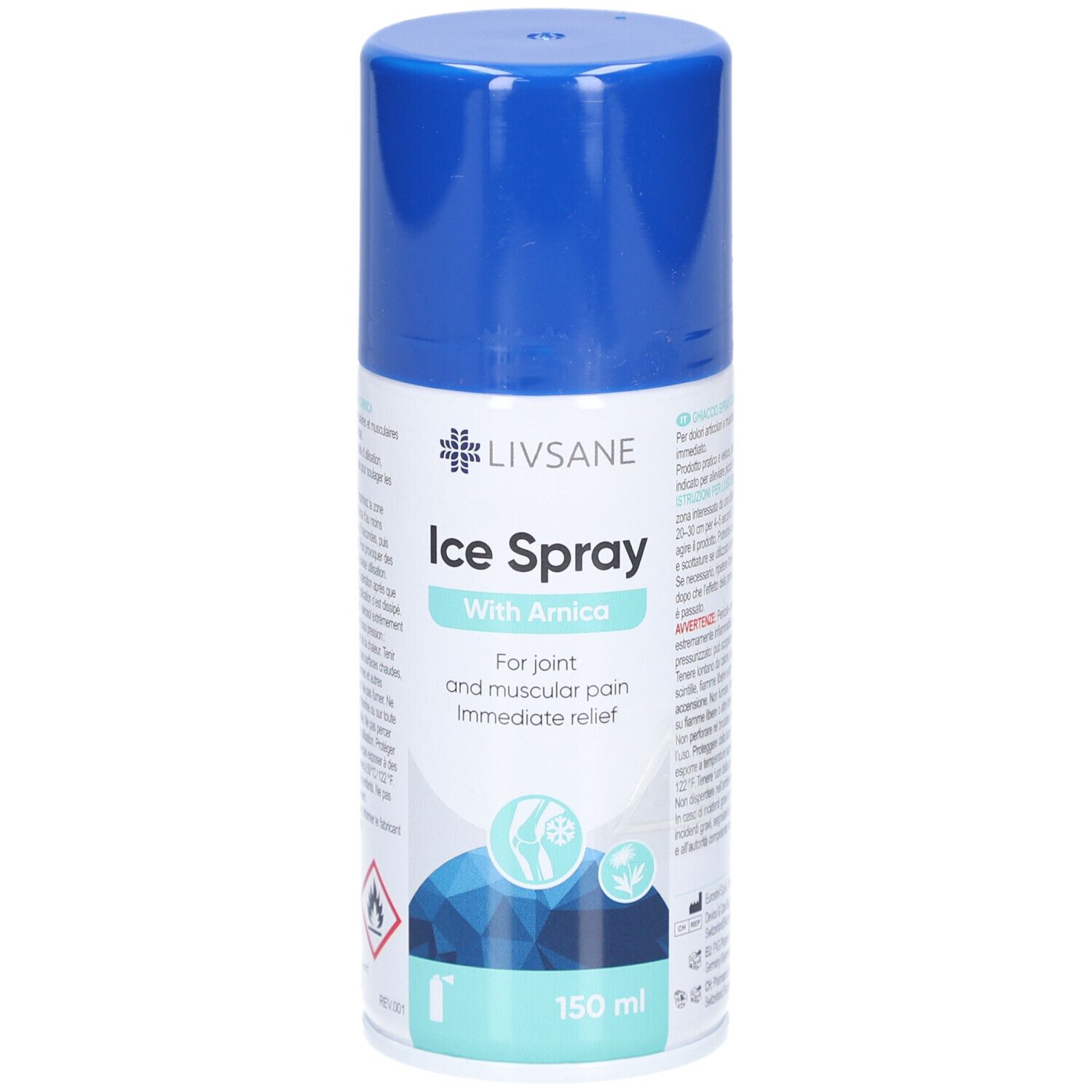 Livsane Eis-Spray mit Arnika 150 ml Liquidum