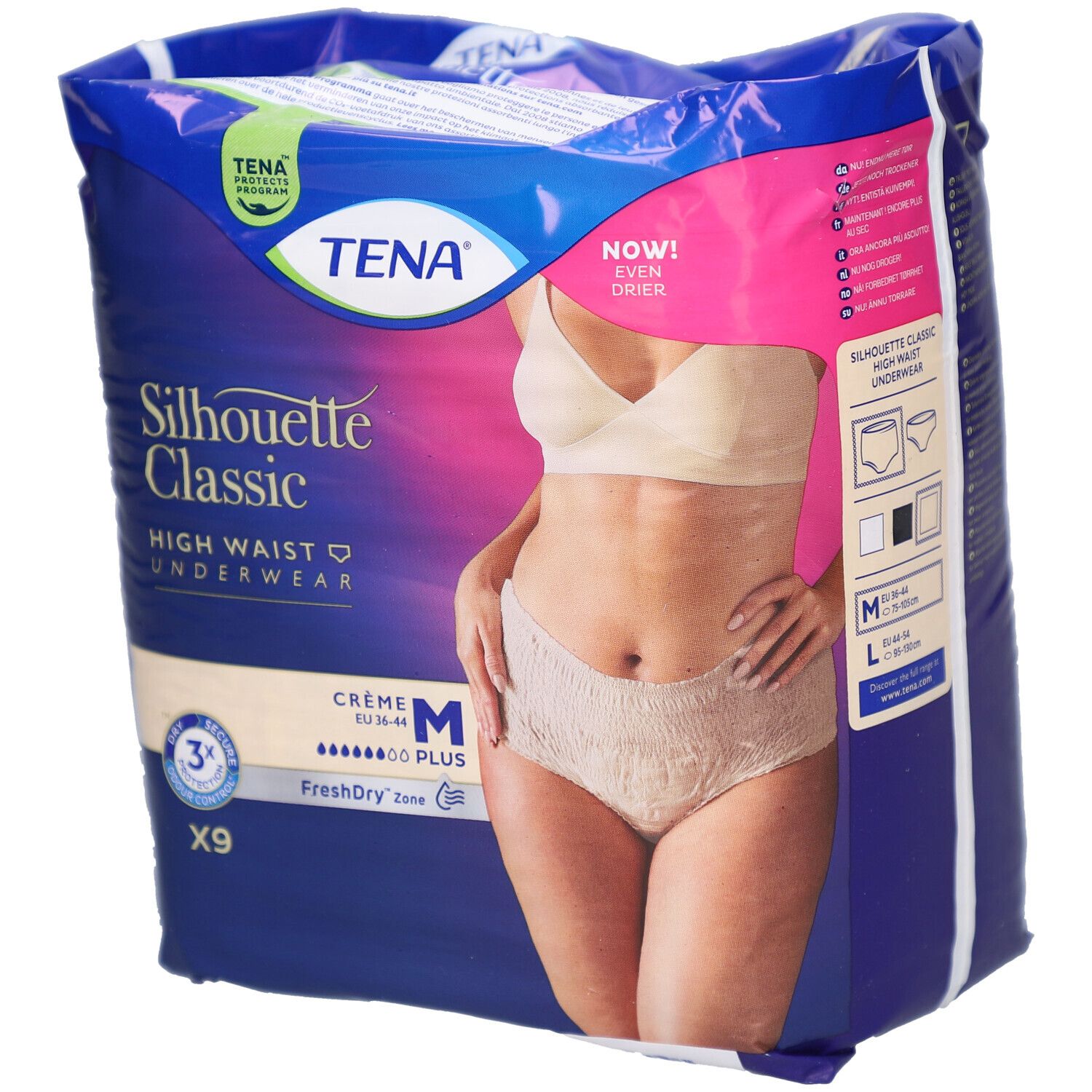 Tena Silhouette Classic Creme Hohe Taille M