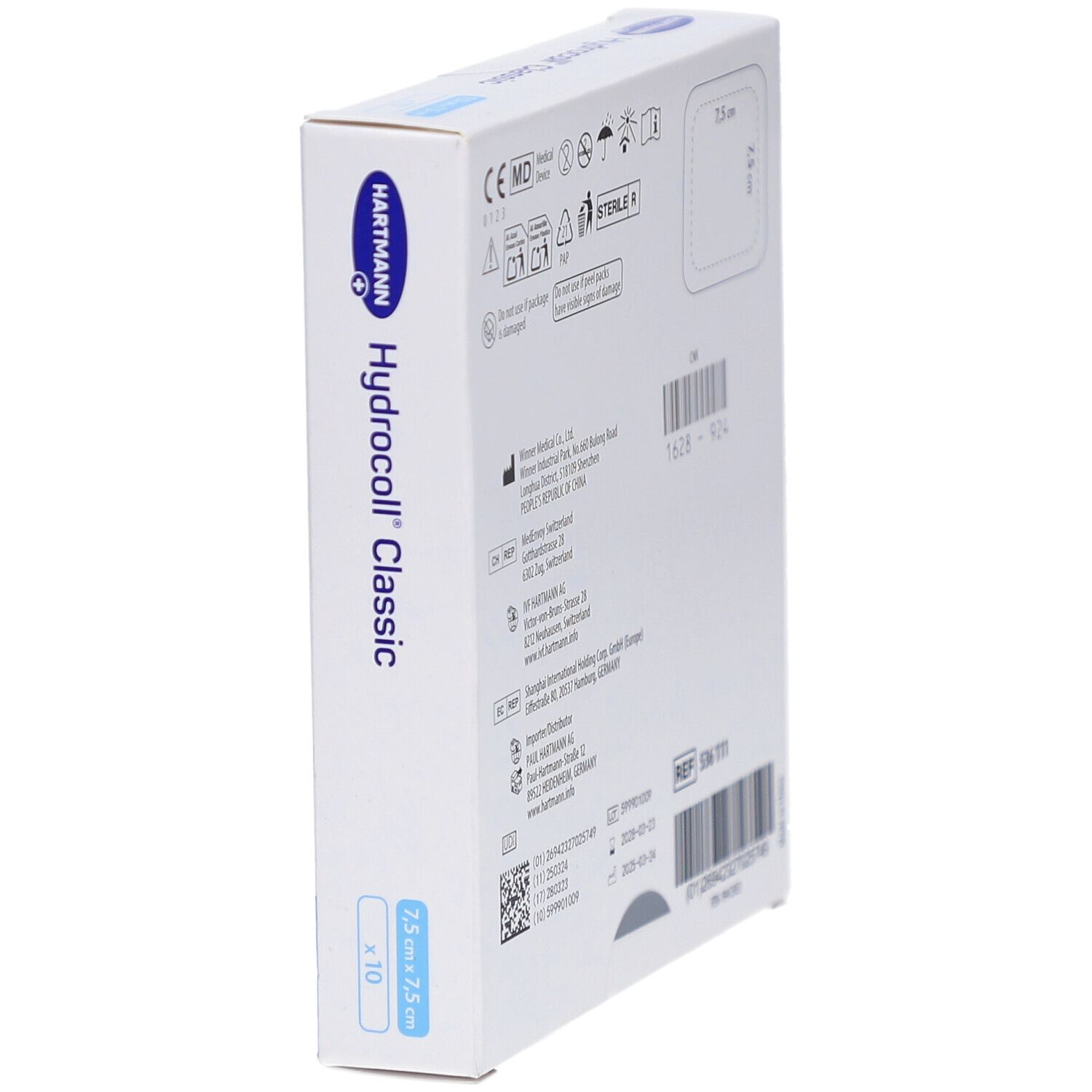 Hartmann Hydrocoll Classic Hydrokolloid-Pflaster 7,5 x 7,5 cm