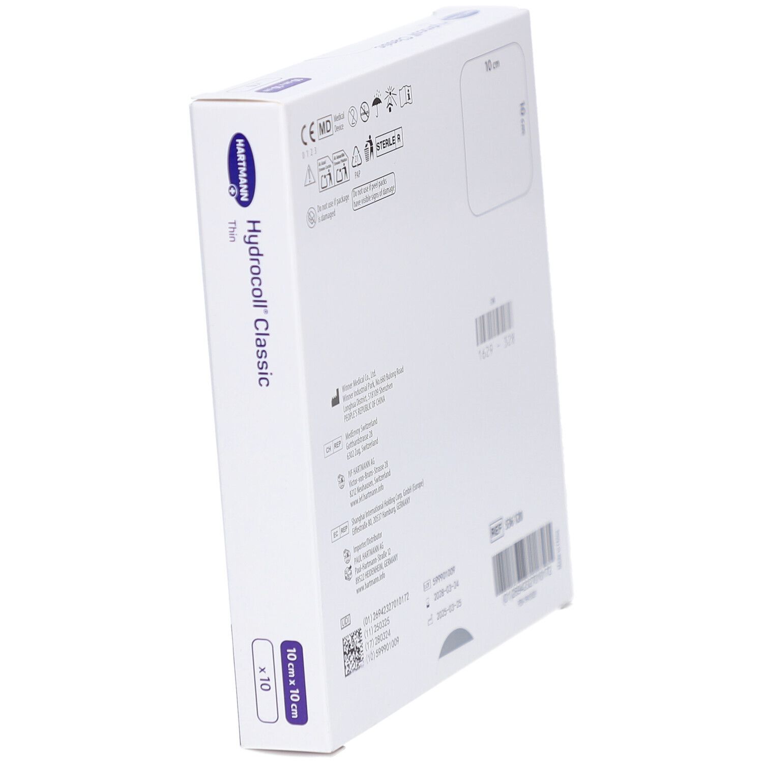 Hydrocoll Classic Thin 10x10 cm