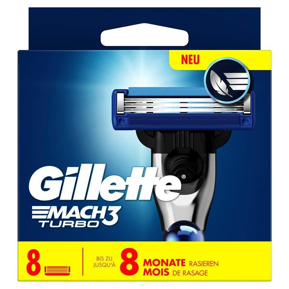 Gillette Mach3 Systemkl Turbo 3D (n) 8 Stk St Gerät
