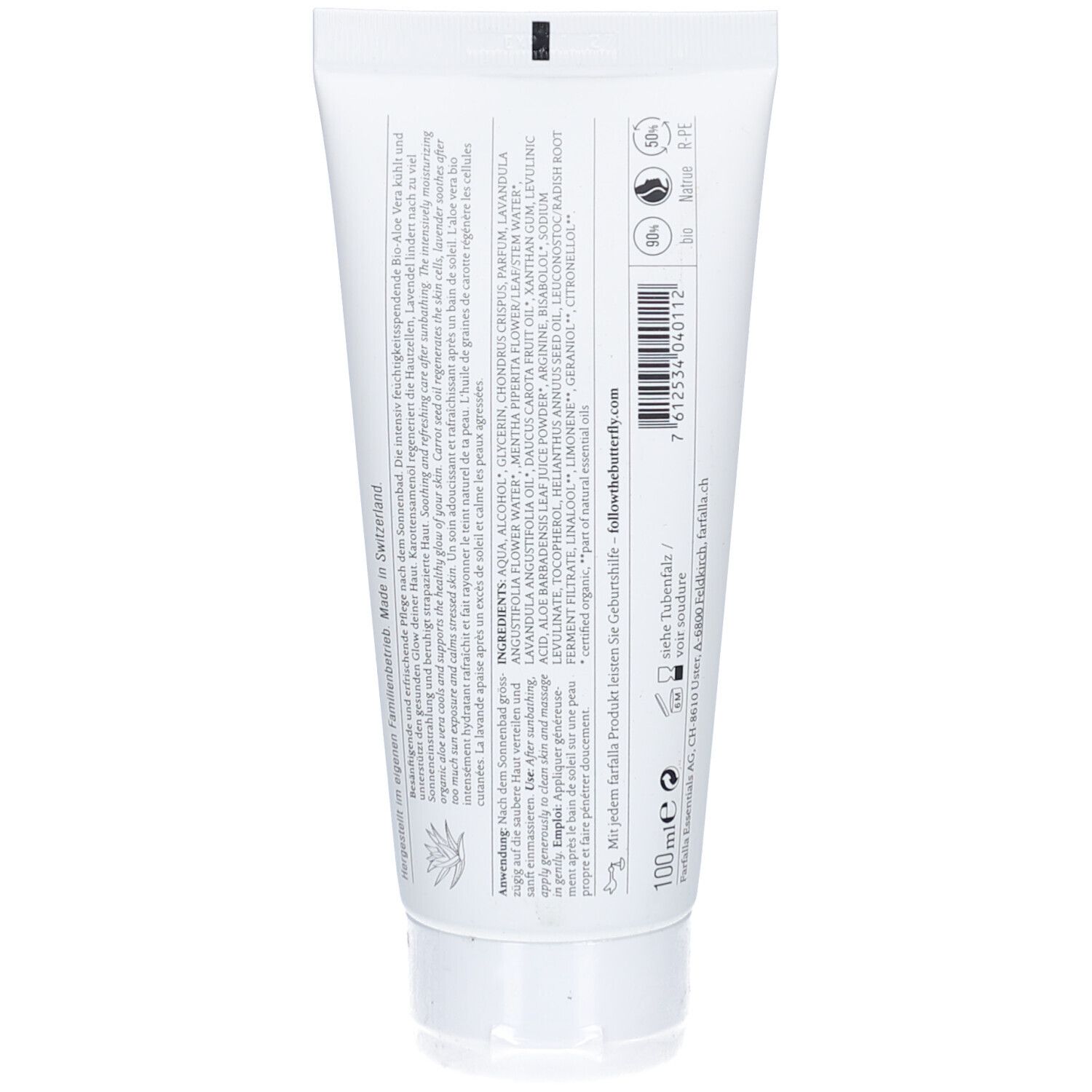 Farfalla After Sun Gel Aloe Vera Tb 100 ml