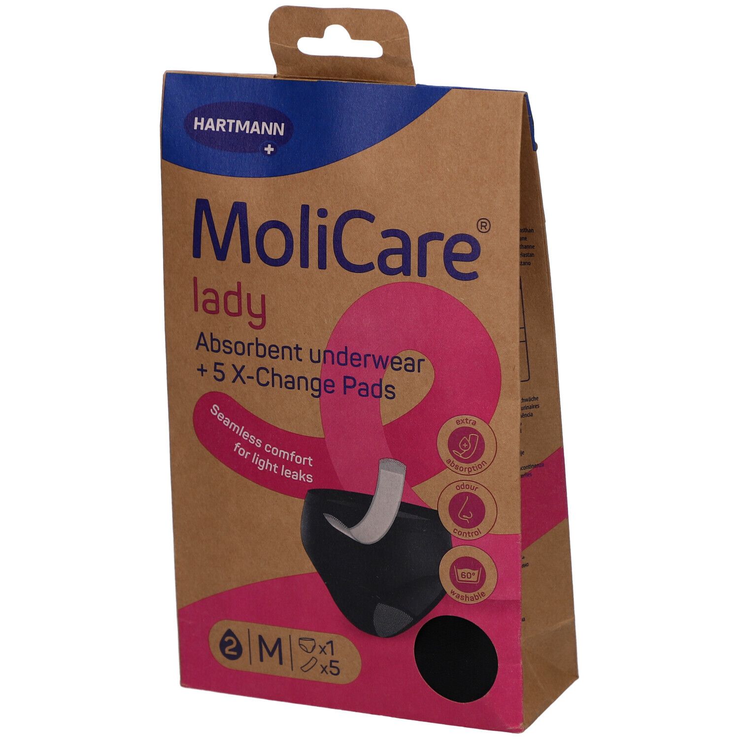 MoliCare® Inkontinenzunterwäsche Lady M + 5 Ersatzwindeln