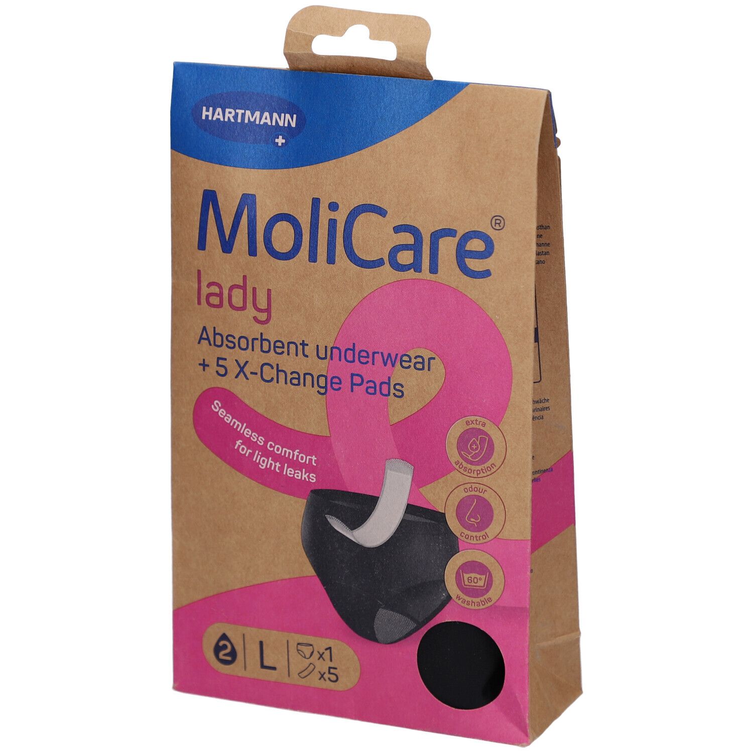 MoliCare® Lady Inkontinenzunterhose + 5 Slipeinlagen L