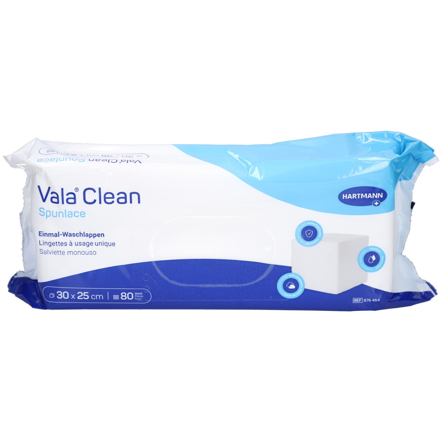 Valaclean Spunlace 25x30cm Btl 80 Stk St Tücher