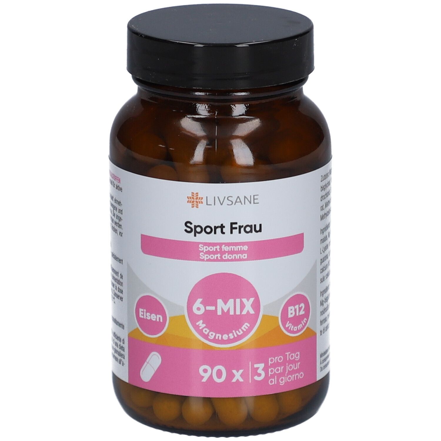 Livsane Sport Frau Kaps Glas 90 Stk St Kapseln