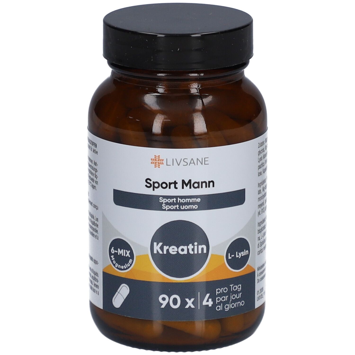 Livsane Sport Mann Kaps Glas 90 Stk St Kapseln