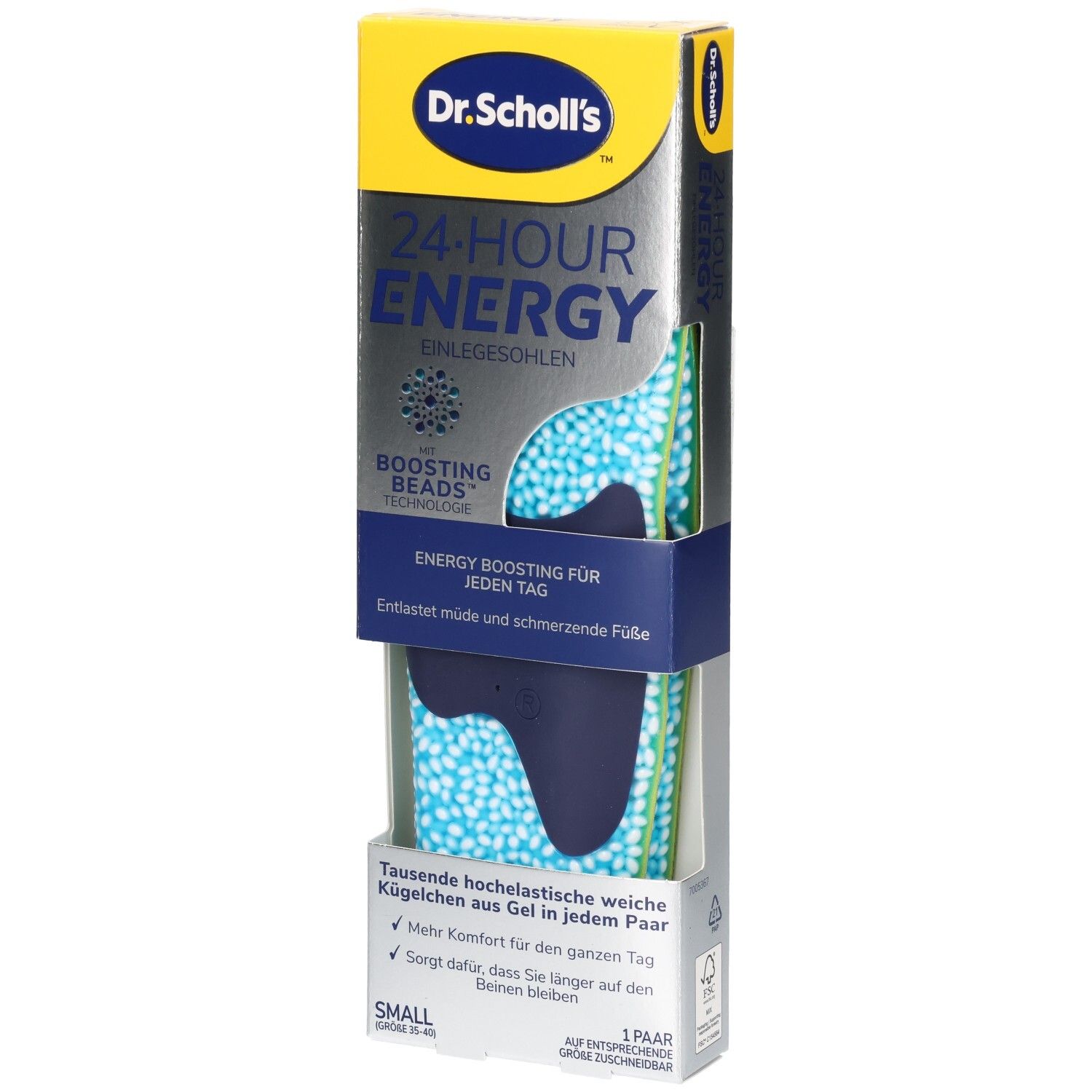 Scholl 24Hour Energy-Einlegesohlen, Größe 35–40