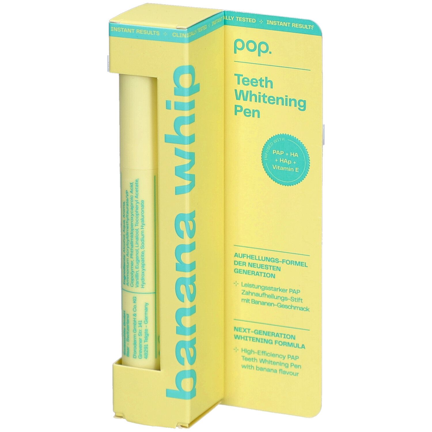 POP Pens Pop Teeth Whitening Pen Banana Whip 4 ml Streifen