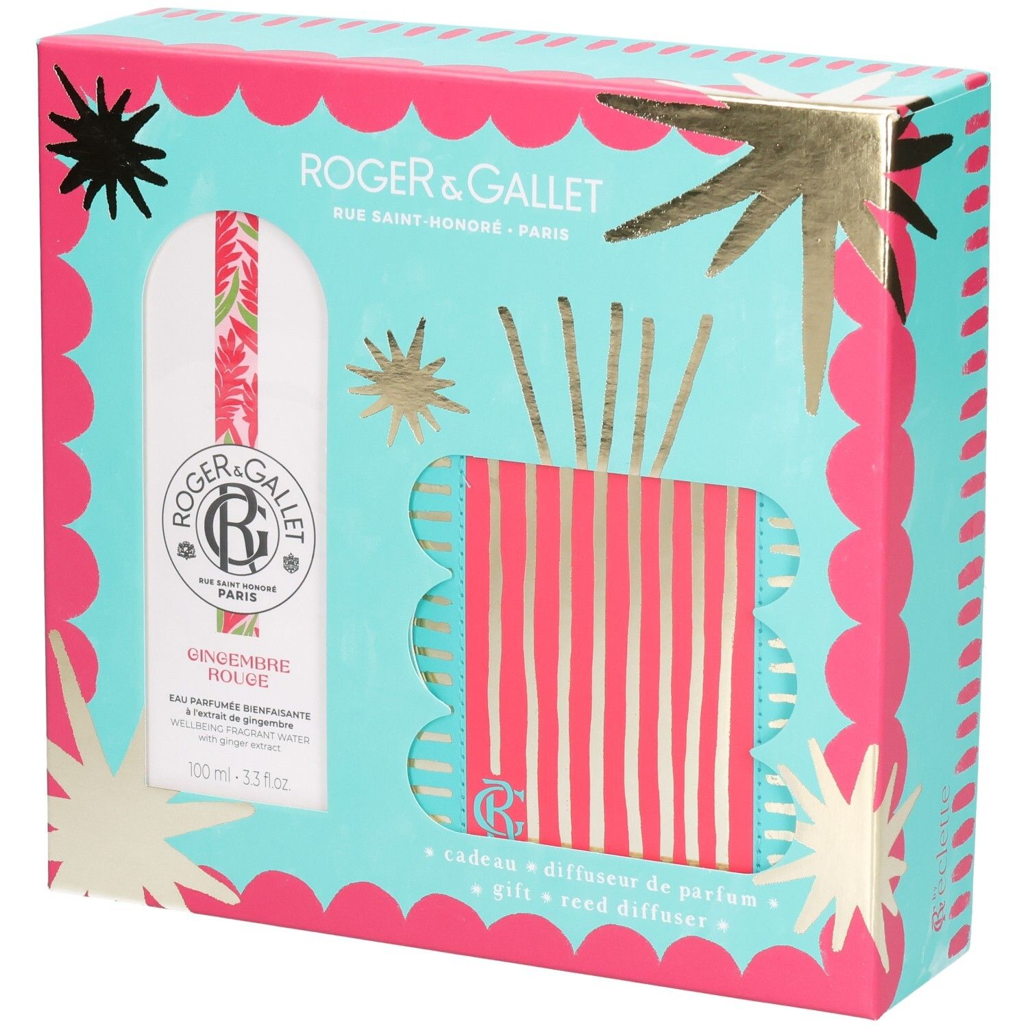 Roger Gallet Coffret Gingem Rouge EDP 100ml 1 St Kombipackung