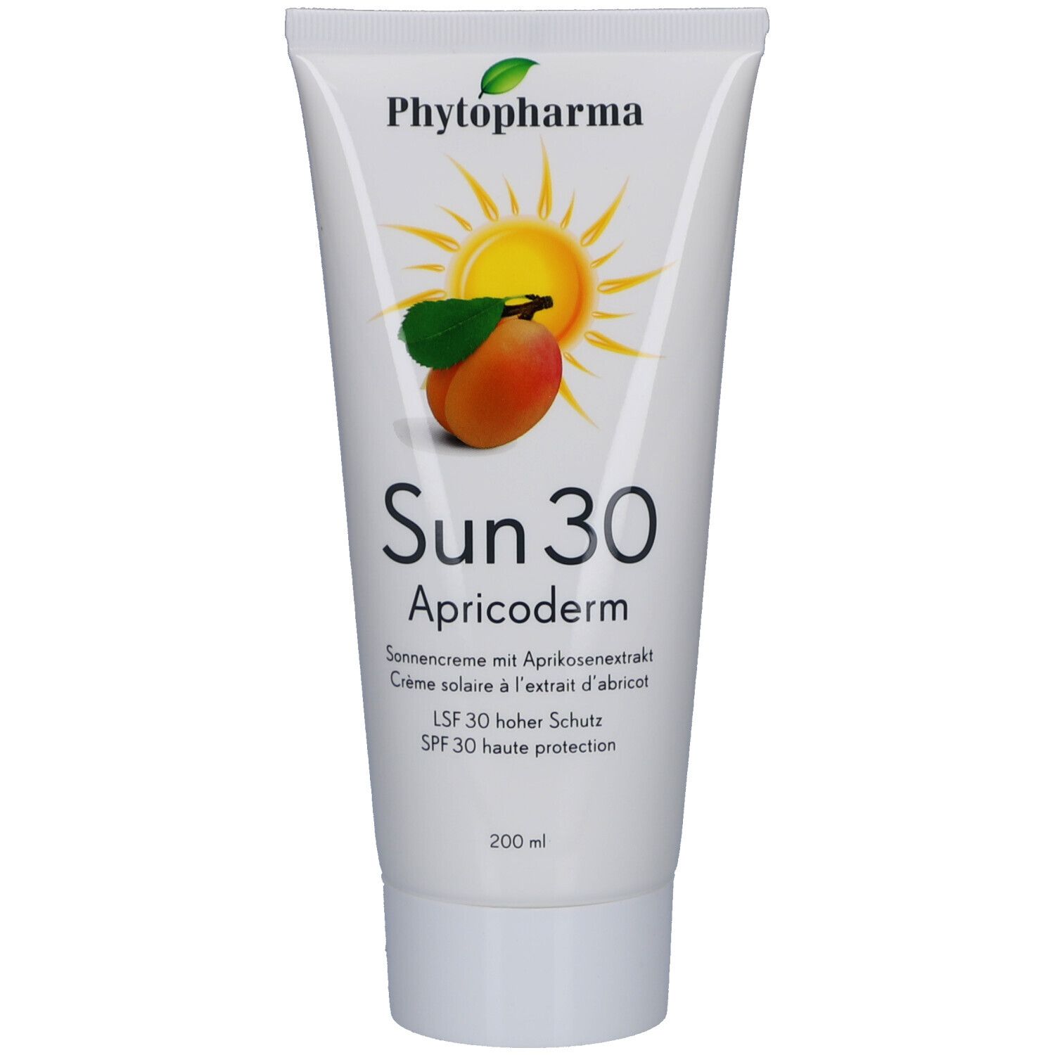 Phytopharma Apricoderm Sun Lsf30 Tb 200 ml Creme