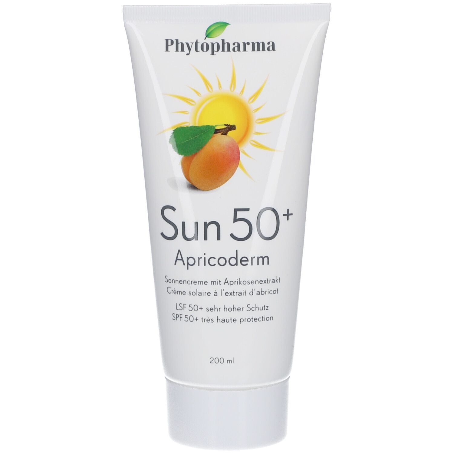 Phytopharma Apricoderm Sun Lsf50+ Tb 200 ml Creme