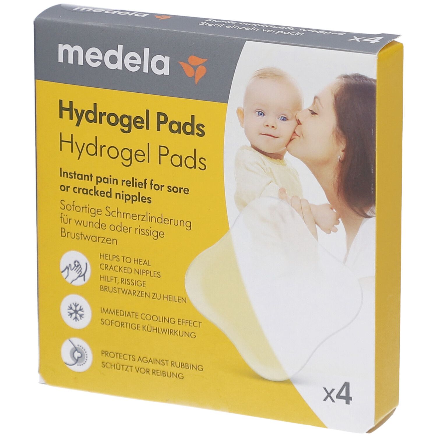 Medela Hydrogel-Kompressen Stillen x4