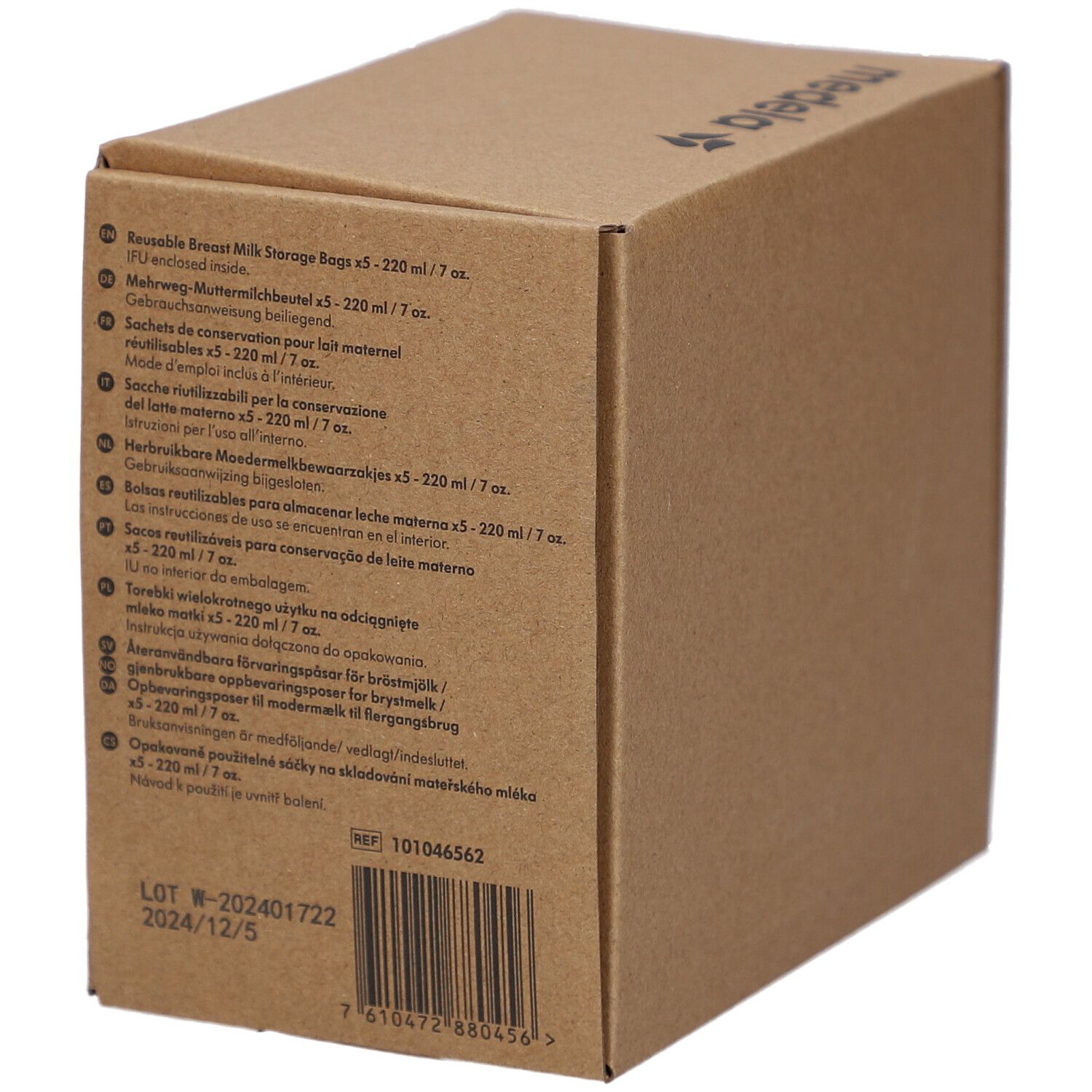 Medela Wiederverwendbare Beutel zur Aufbewahrung von Muttermilch - 220 ml