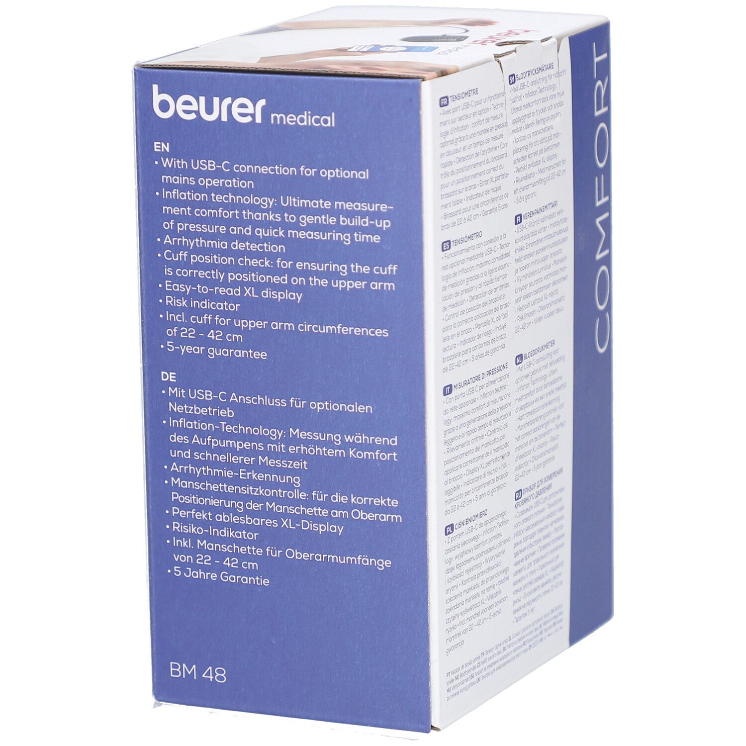 Beurer BM 48 Blutdruckmessgerät Oberarm 22–42 cm