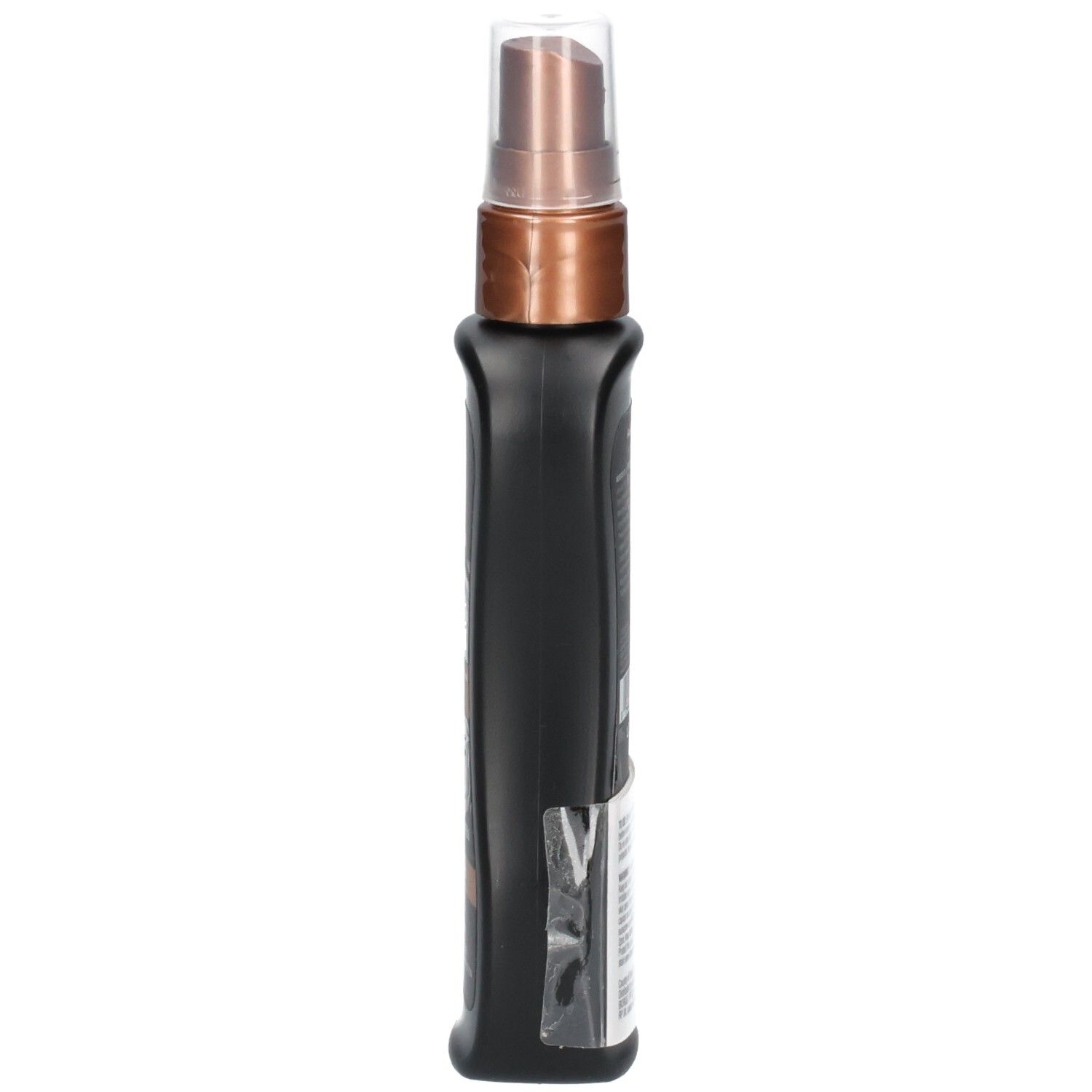 Seite einer schwarzen Sprühflasche mit australischem Gold Instant Bronzer LSF 15.