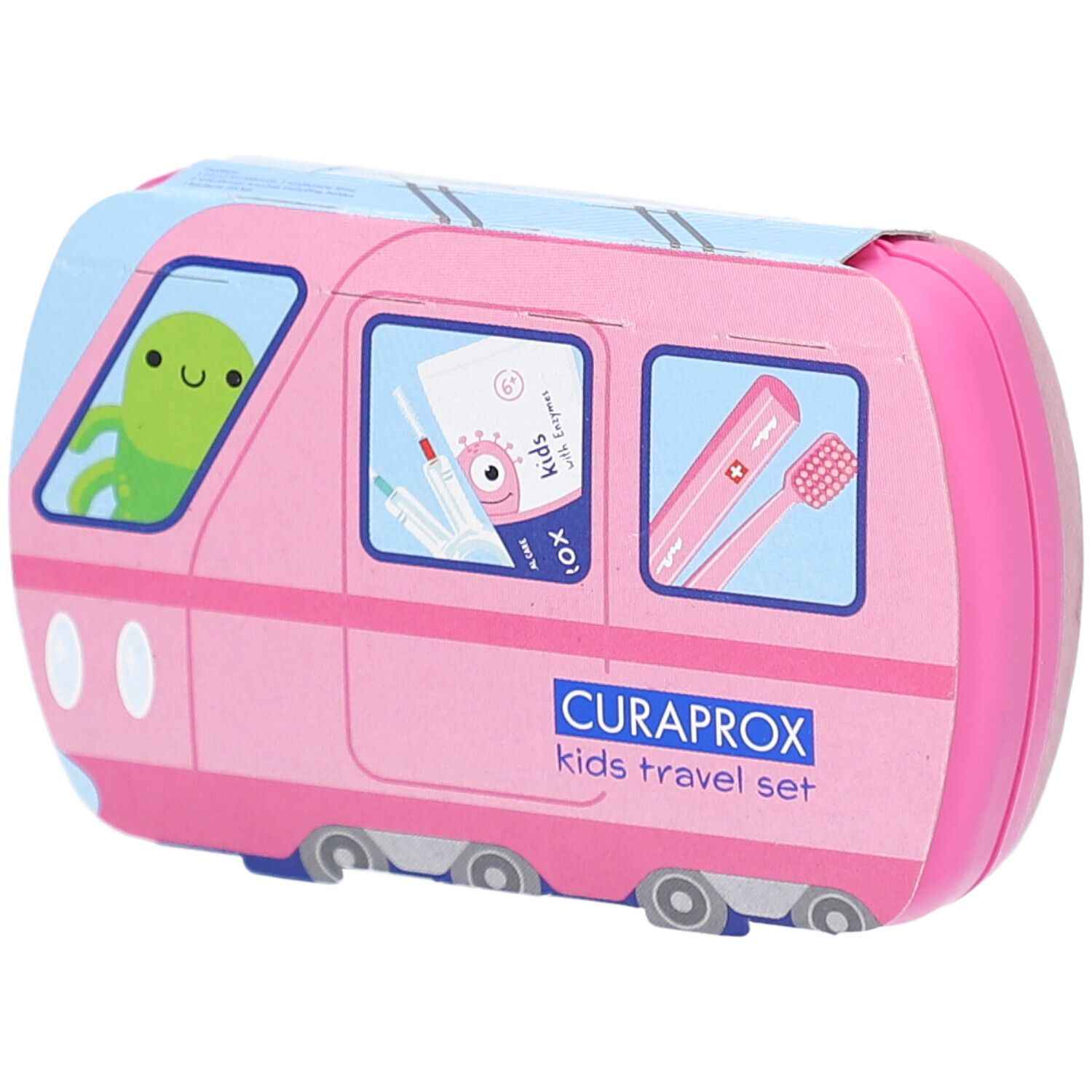 Curaprox kids Travel Set pink Box 1 St