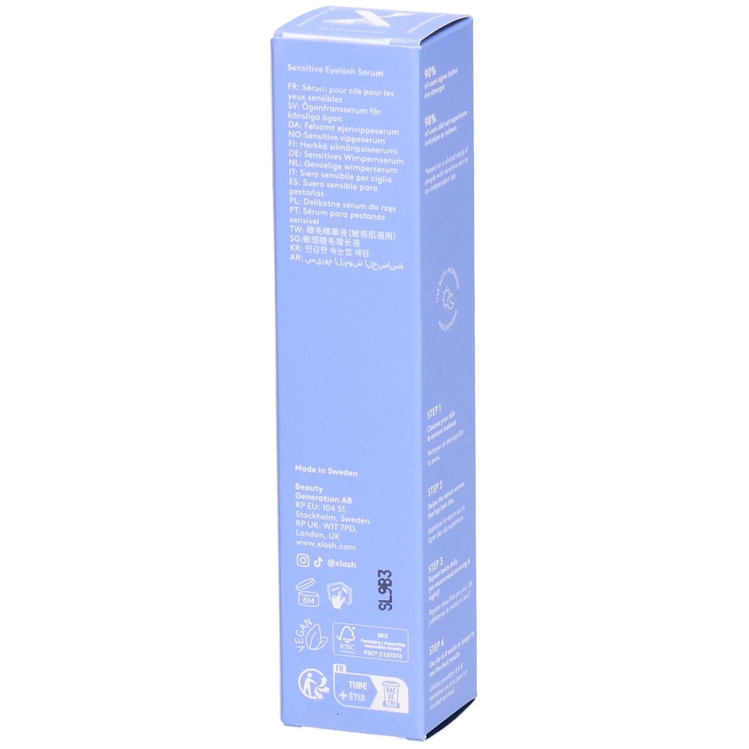 Xlash Sensitive Wimpernserum