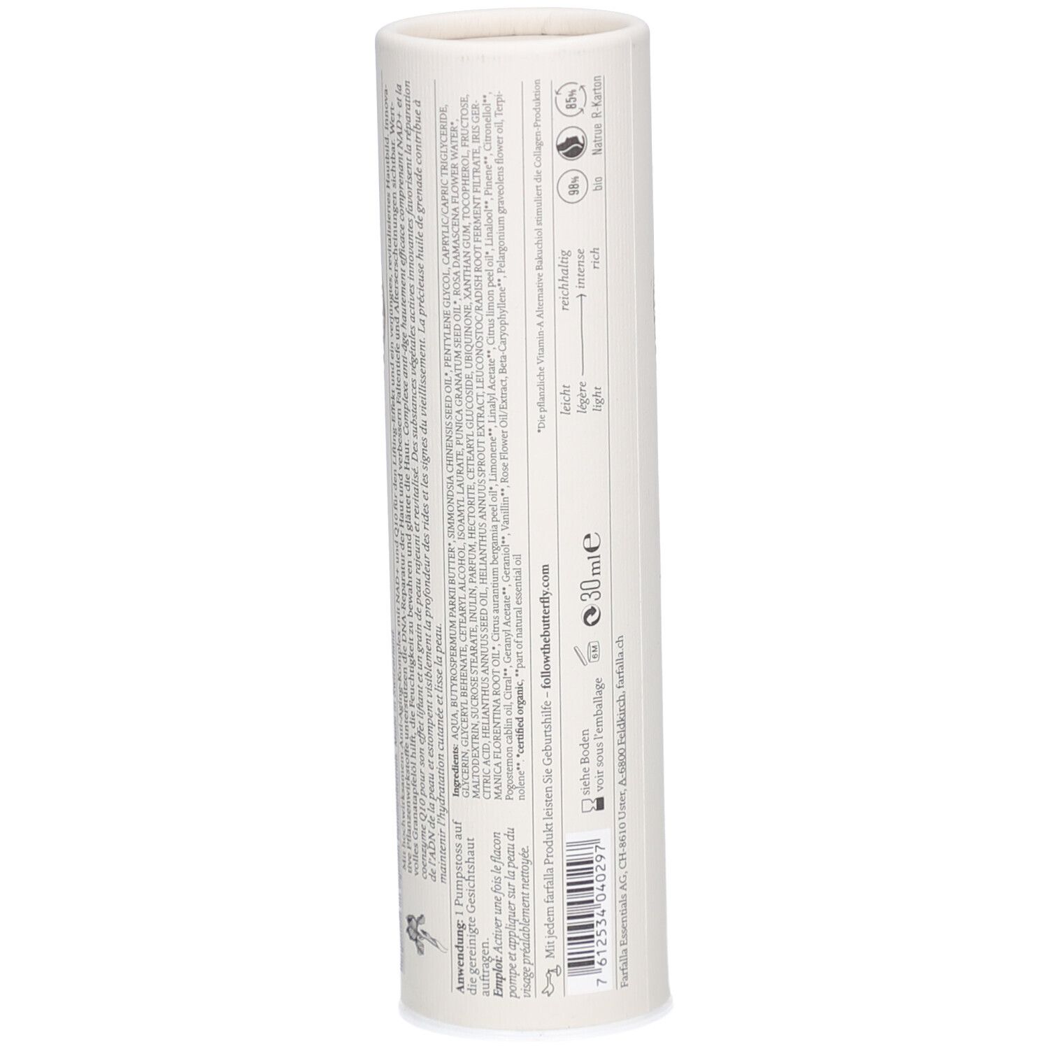 Farfalla Iris NAD+ Rich Face Cream Gesichtscreme