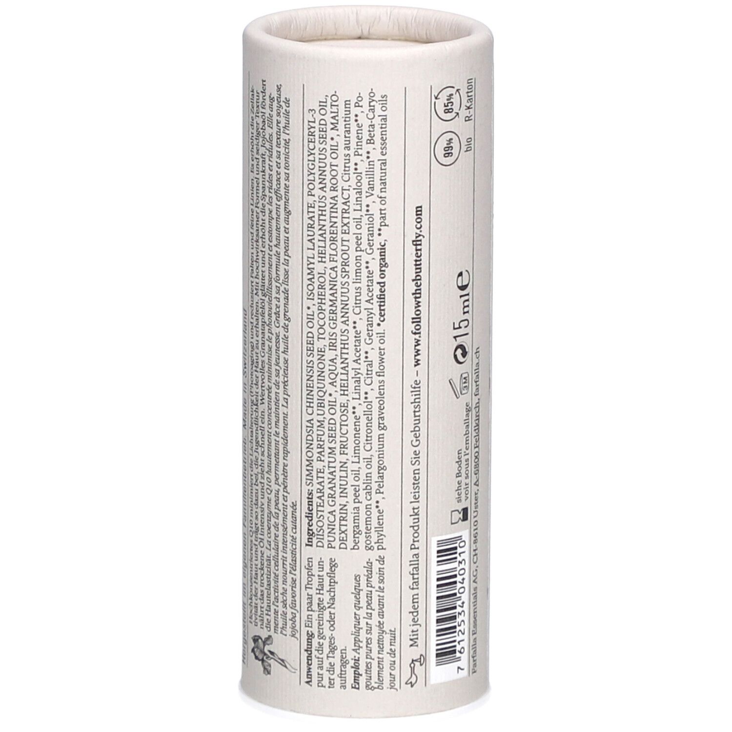 Farfalla Trockenöl Konzentrat Q10 Anti-Aging Prebiotic Iris NAD+