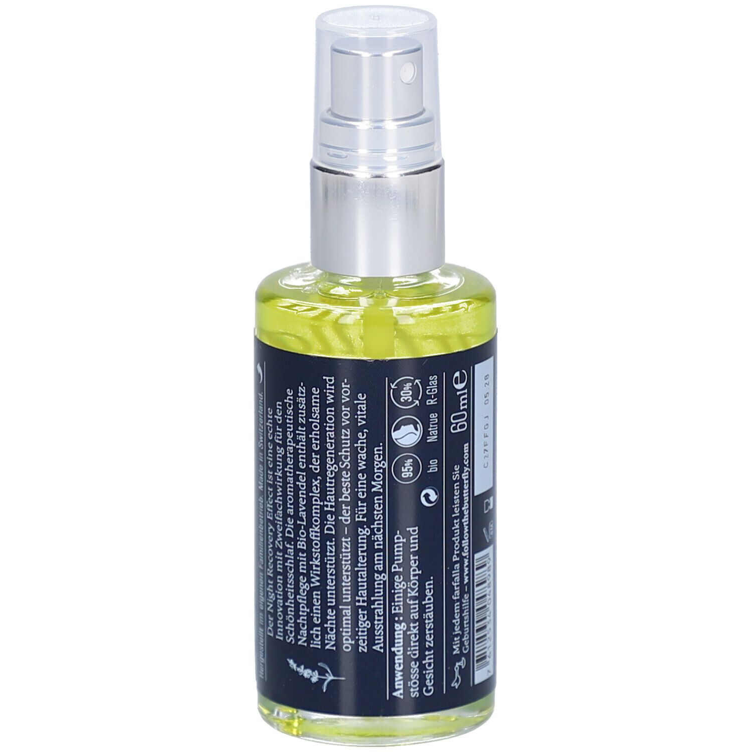 Farfalla Spray Gesicht & Körper Nachtpflege mit intensiver Regenerationswirkung für einen erholsamen Schlaf