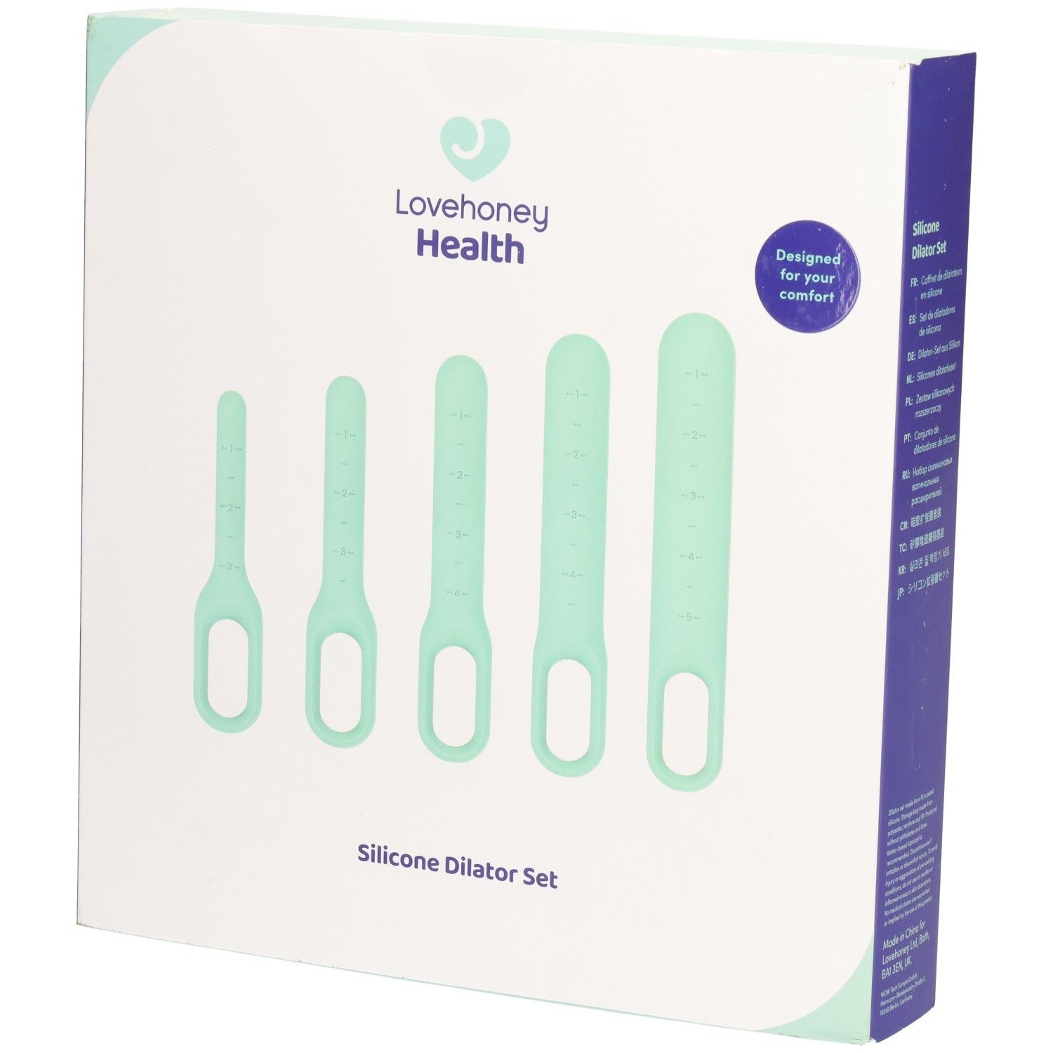 Lovehoney Health Set siliconen dilatatoren, 5 maten 1
