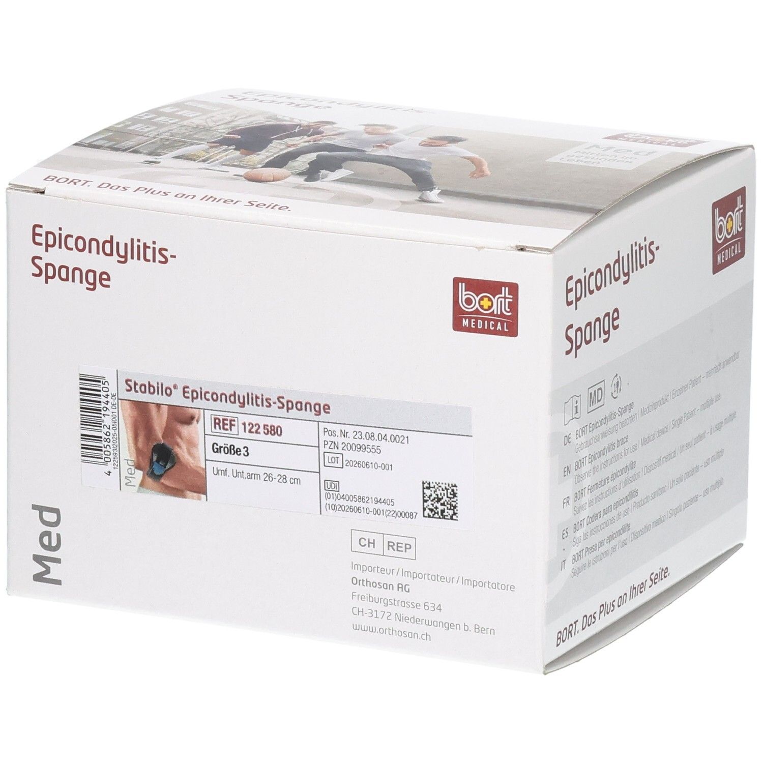Bort Stabilo Epicondylitis Spange Gr3 grau
