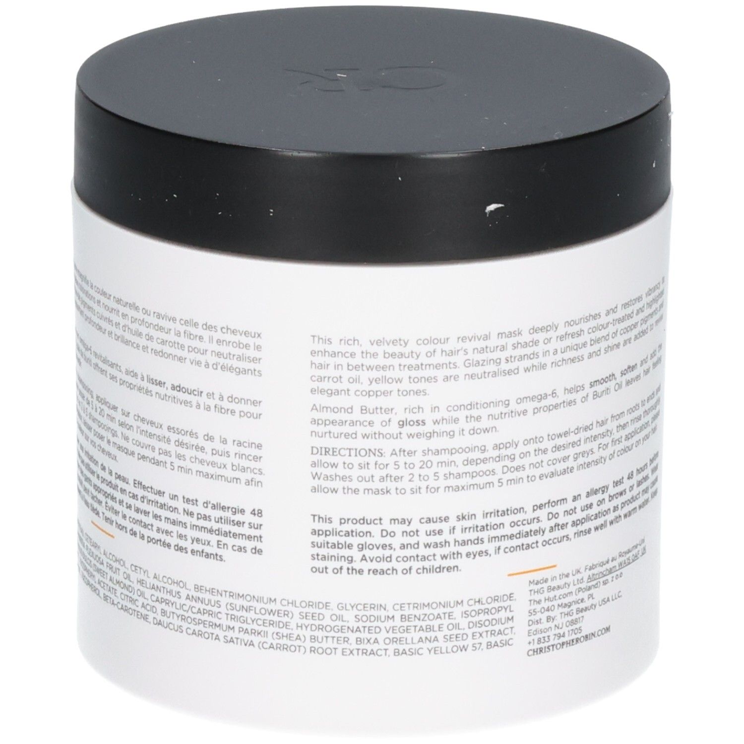 Rückseite der Christophe Robin Shade Variation Mask, Chic Copper.