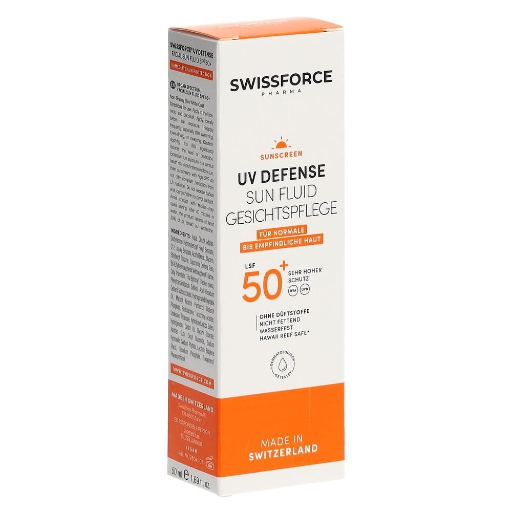 Swissforce Sonnenfluid Lsf50+ PA veg parfumf 50 ml Flüssigkeit