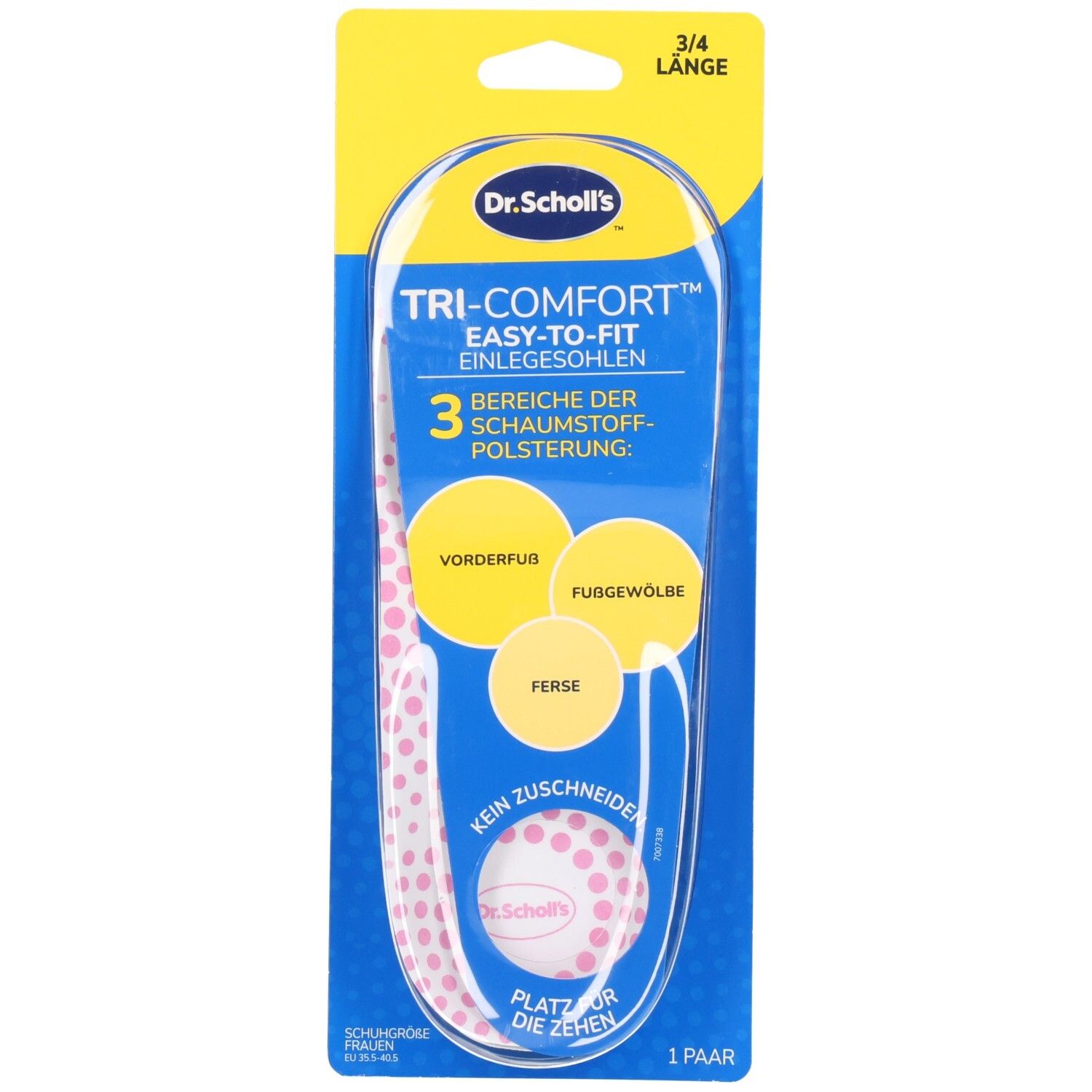 DR. Scholl's Tri-Comfort Sohlen 35.5-40.5 W 1 Paar