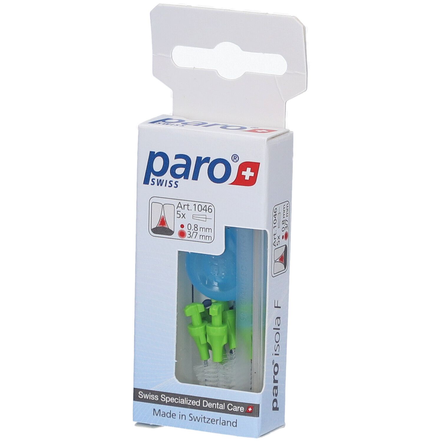 Paro Isola F 3/7mm fein rot konisch 5 Stk St Zahnbürste