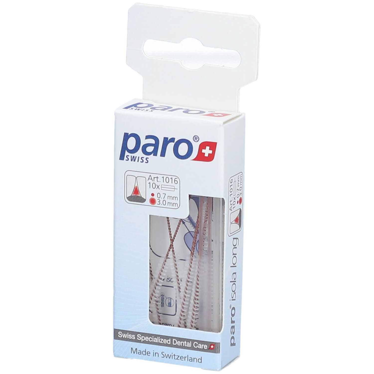 Paro Isola Long 3mm x-fein rot zyl 10 Stk St Bürste
