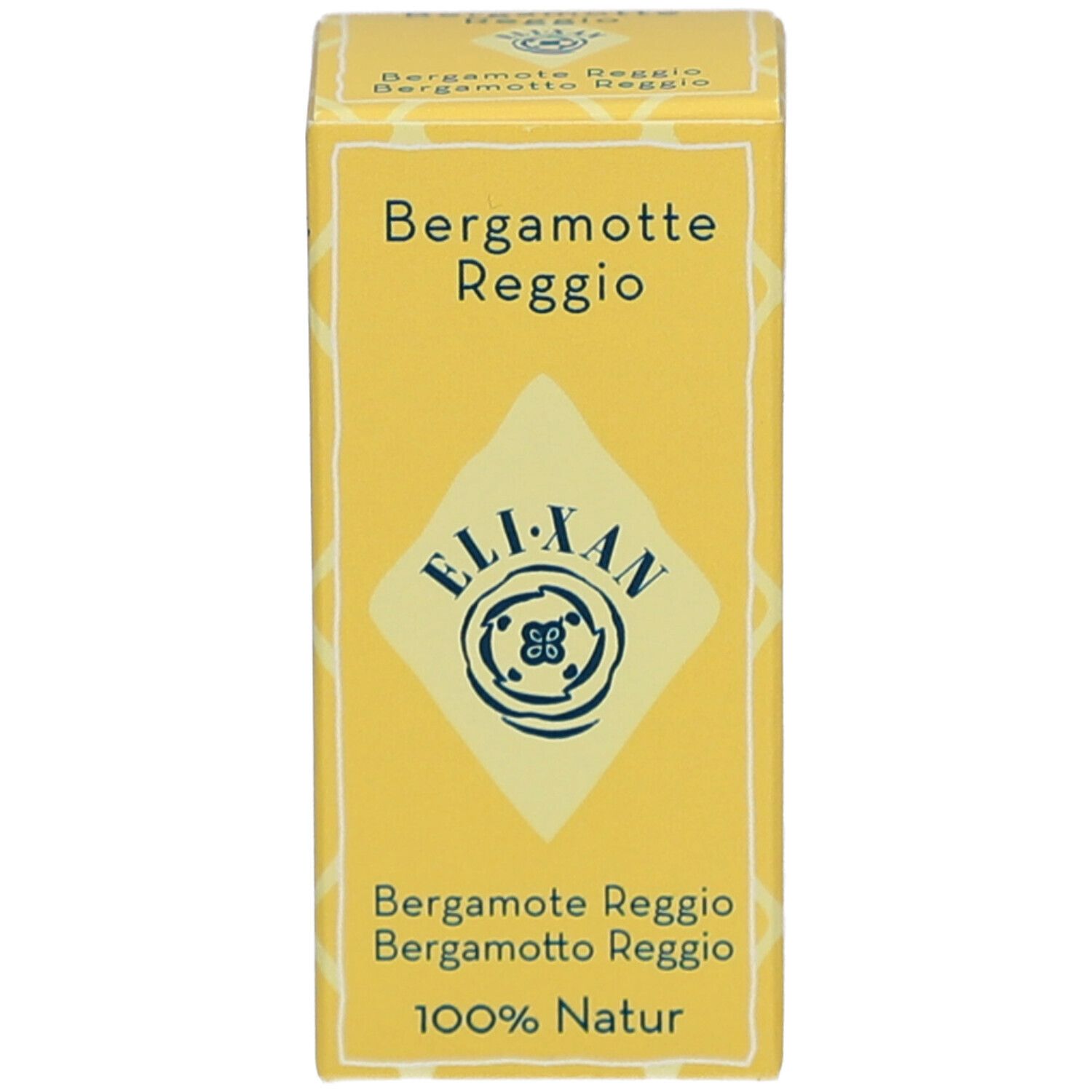 Produktverpackung. Schachtel mit Produktname, Marke ELIXAN und 100% Natur.