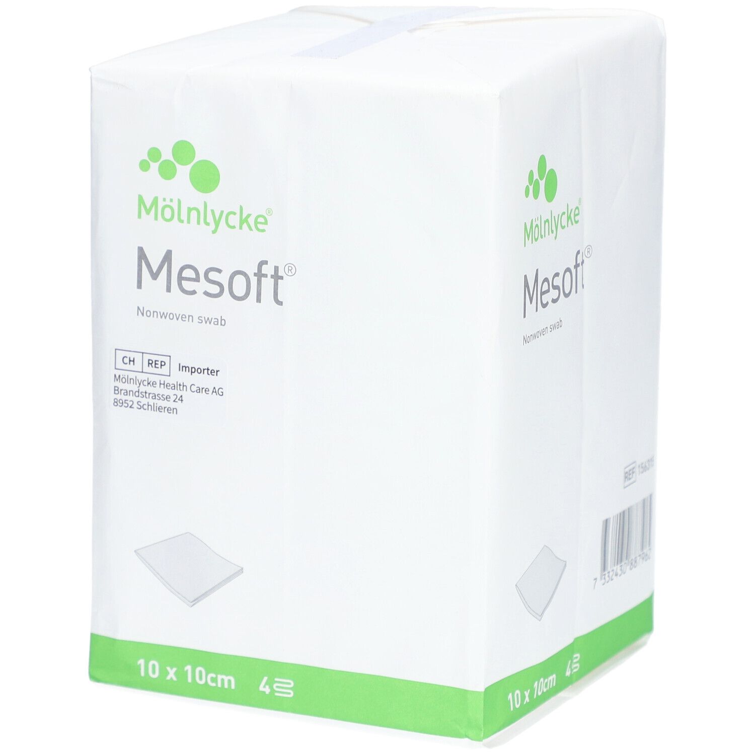 Mölnlycke® Mesoft® Compresses en nontissé 10 x 10 cm non stériles