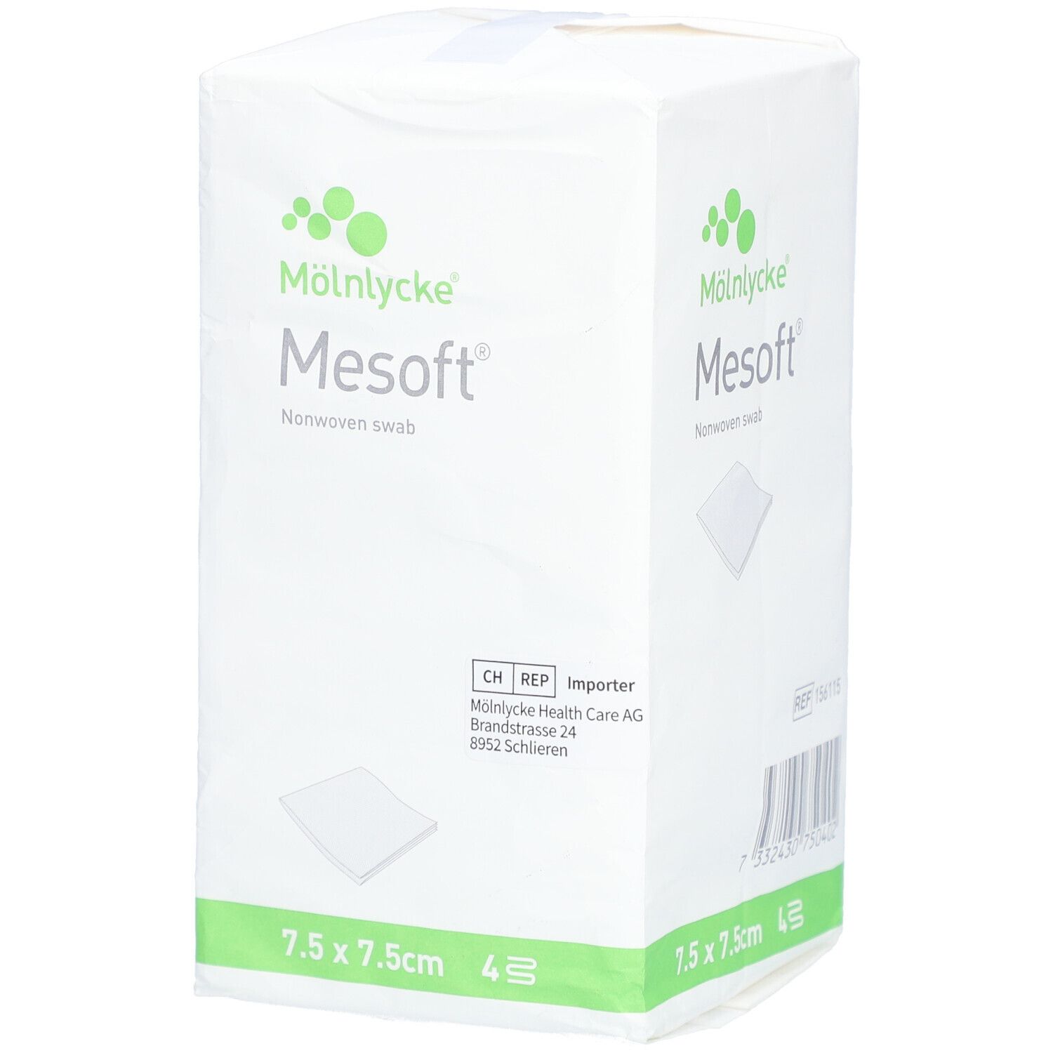 Mölnlycke® Mesoft® Compresses en nontissé 7,5 x 7,5 cm non stériles