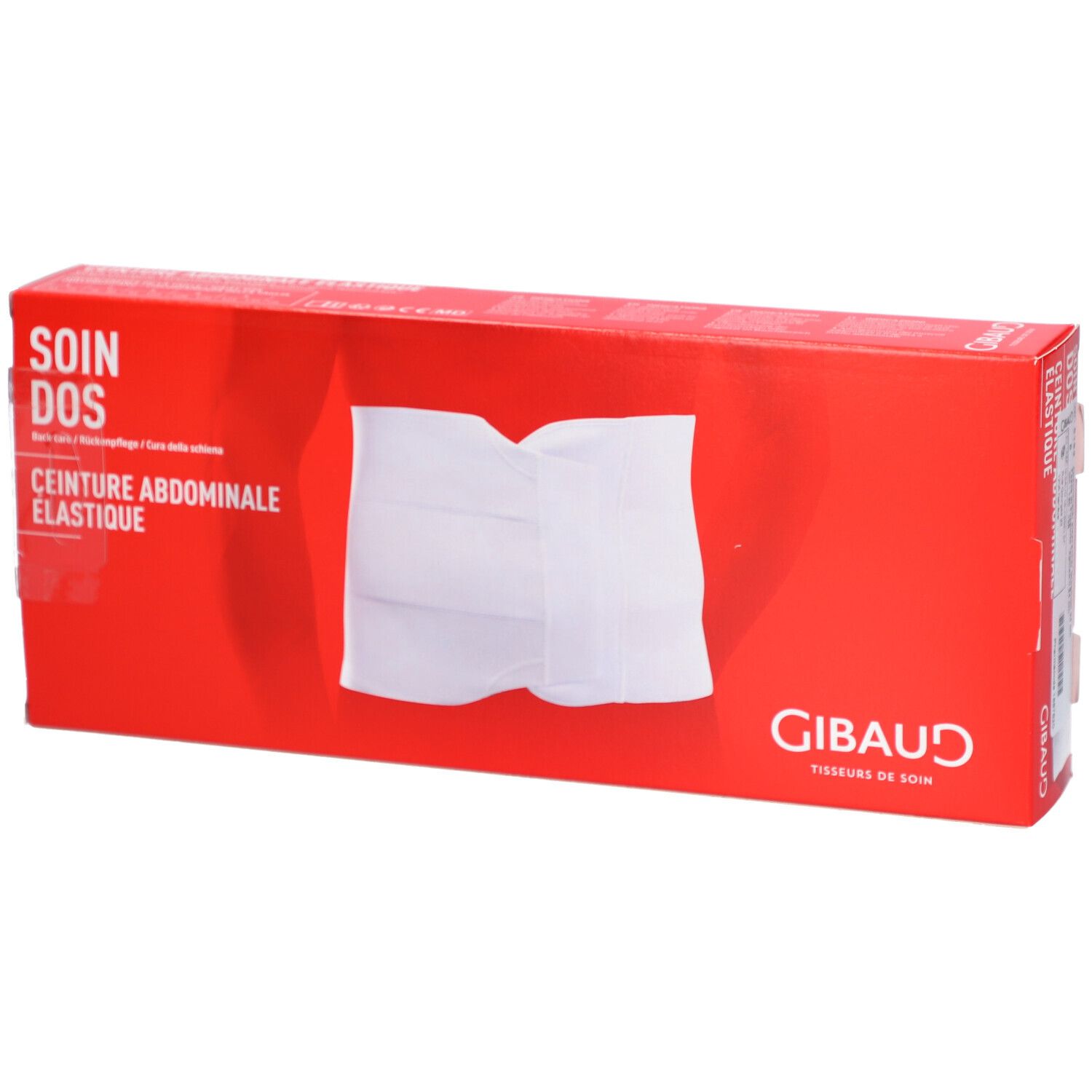 Gibaud ceinture ventrale élastique Gr5 121-135cm blanc