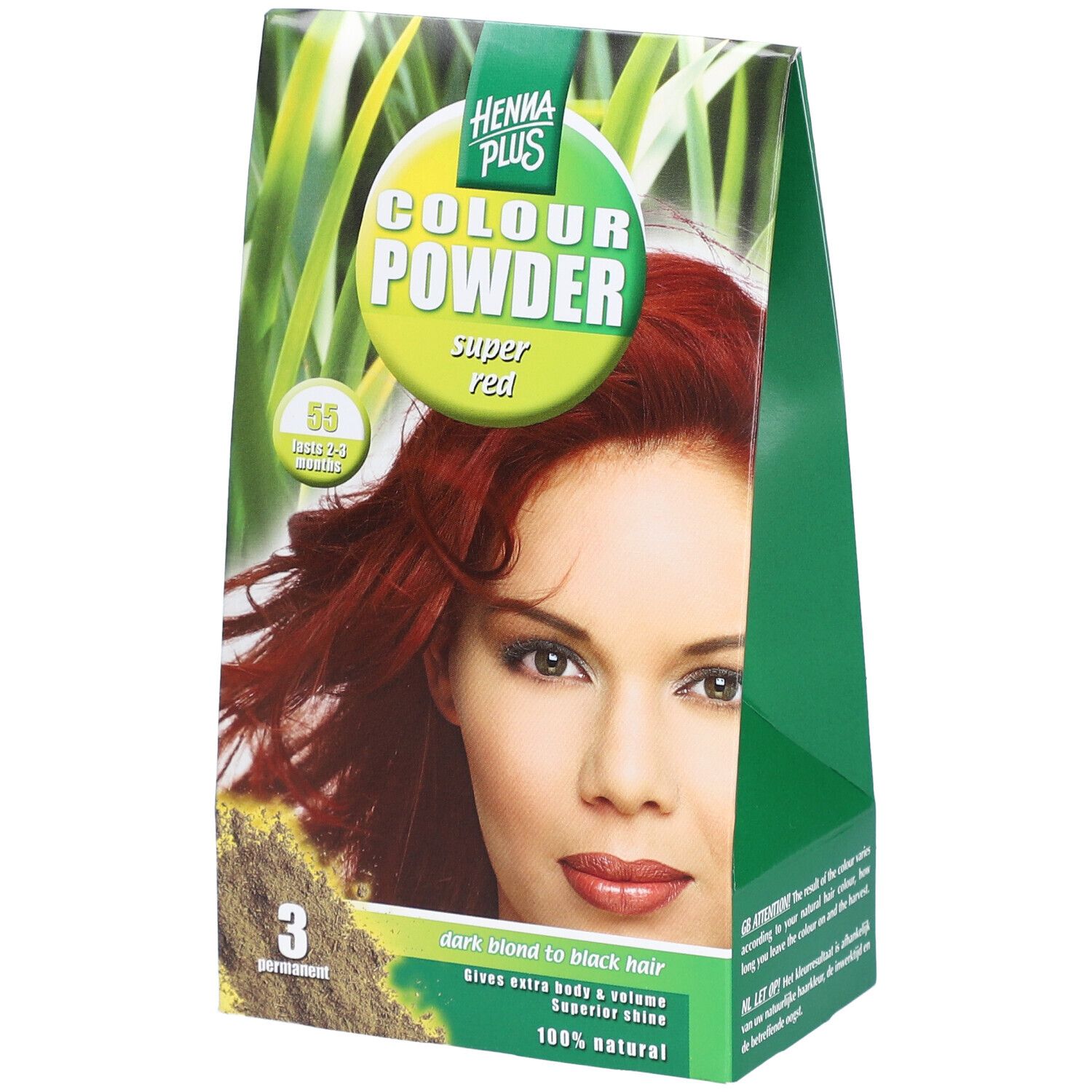 Henna Plus Colour Powder 55 super rouge