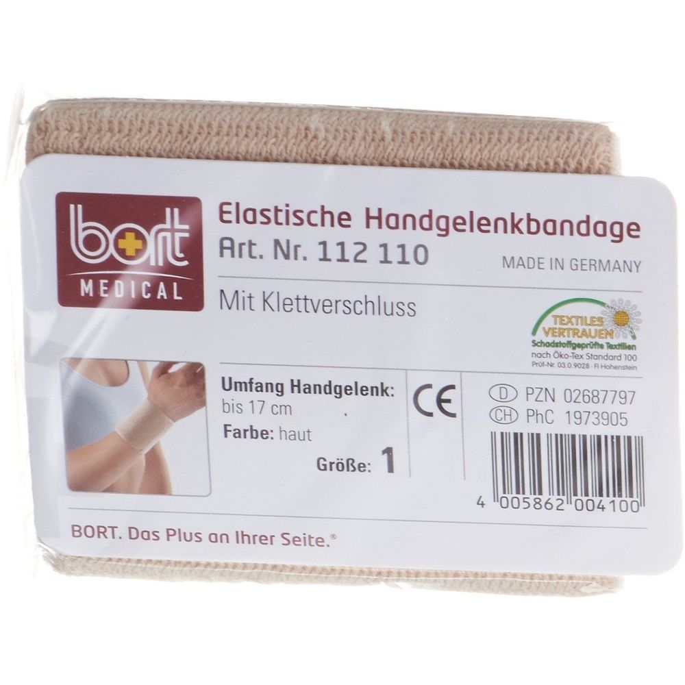 Bort Klettverschluss-Armband 8 cm GR1 17 cm