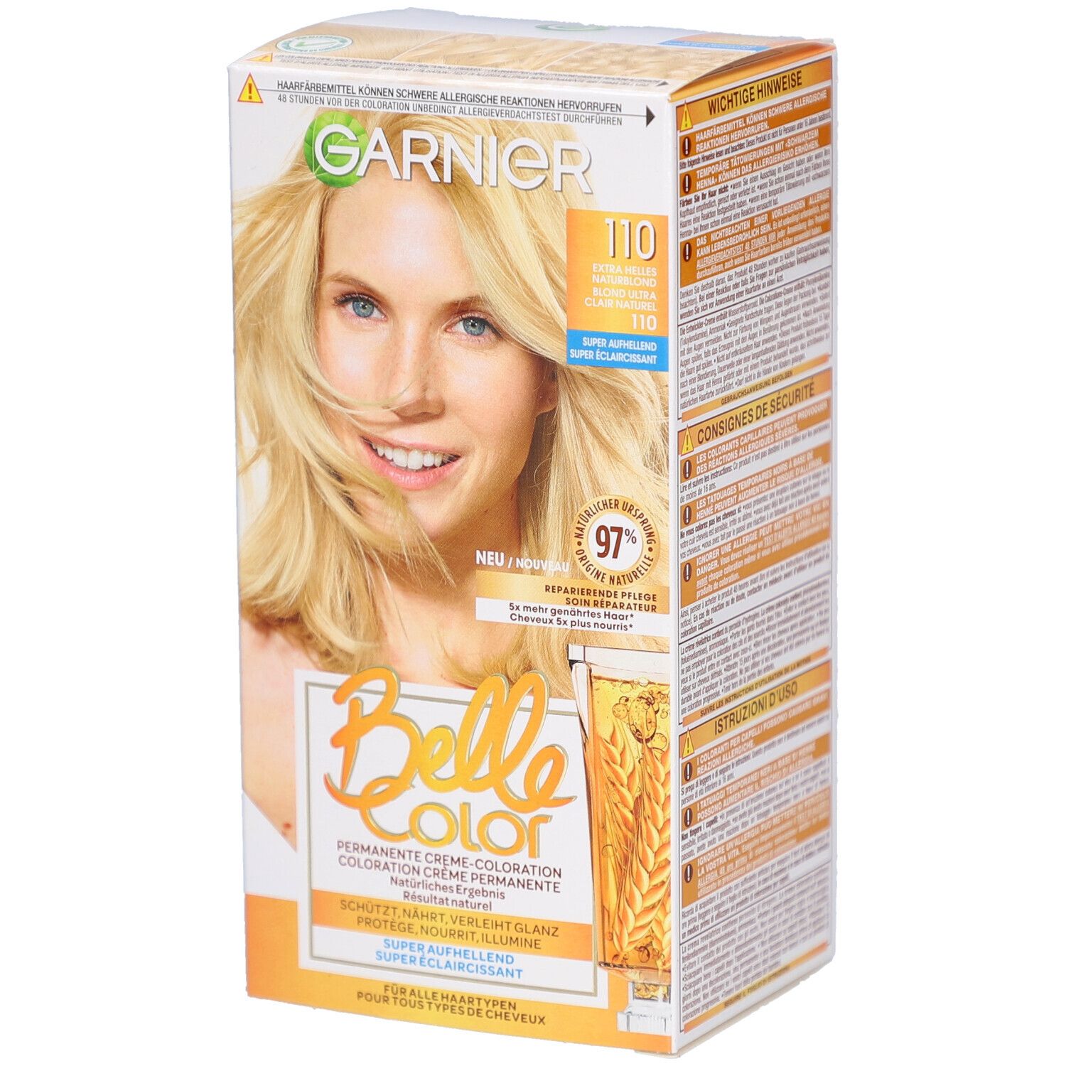 Garnier Belle Color Superaufhellende Haarfarbe 110 Ultrahelles Naturblond