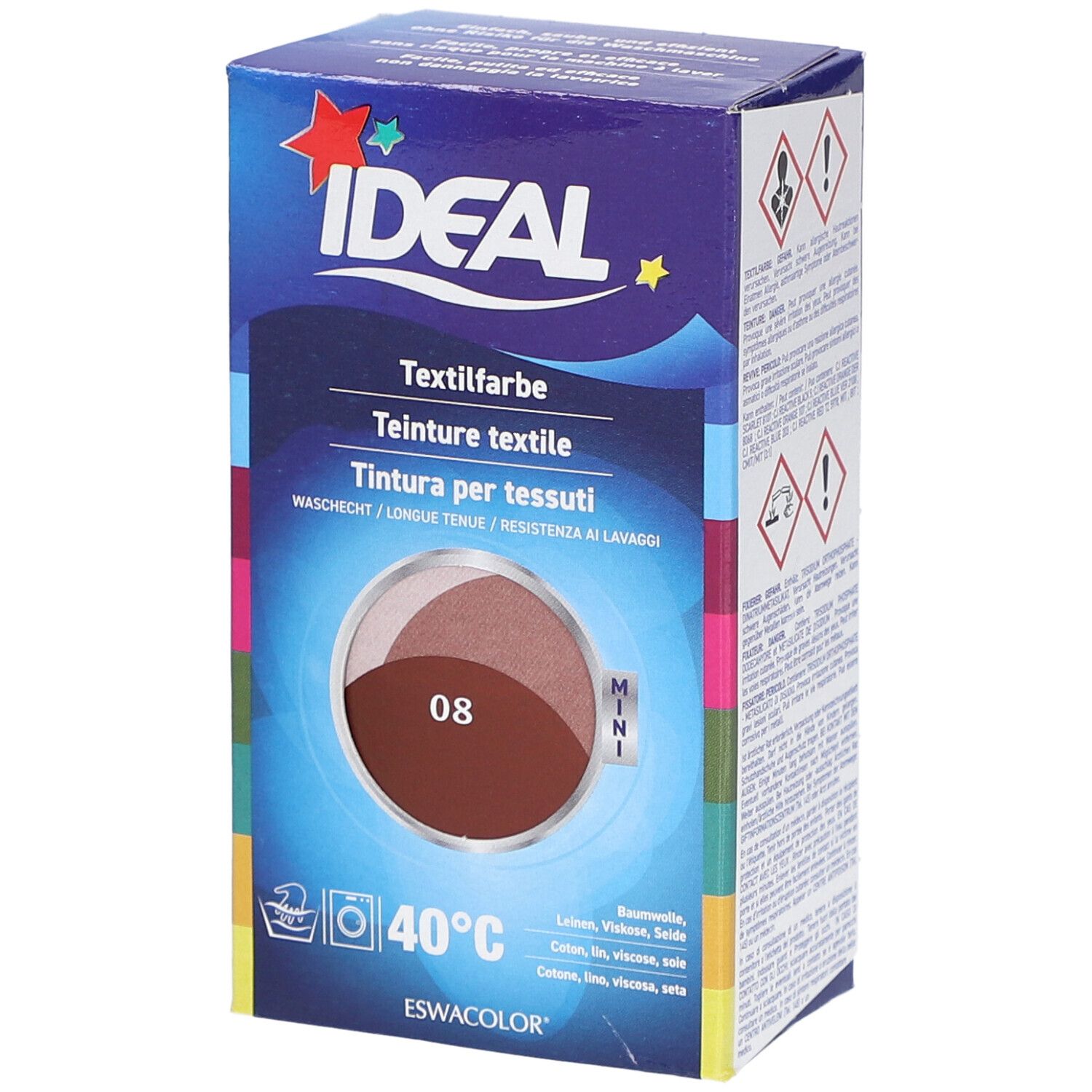 Ideal Mini Baumwolle Color No08 rotbraun 1 St