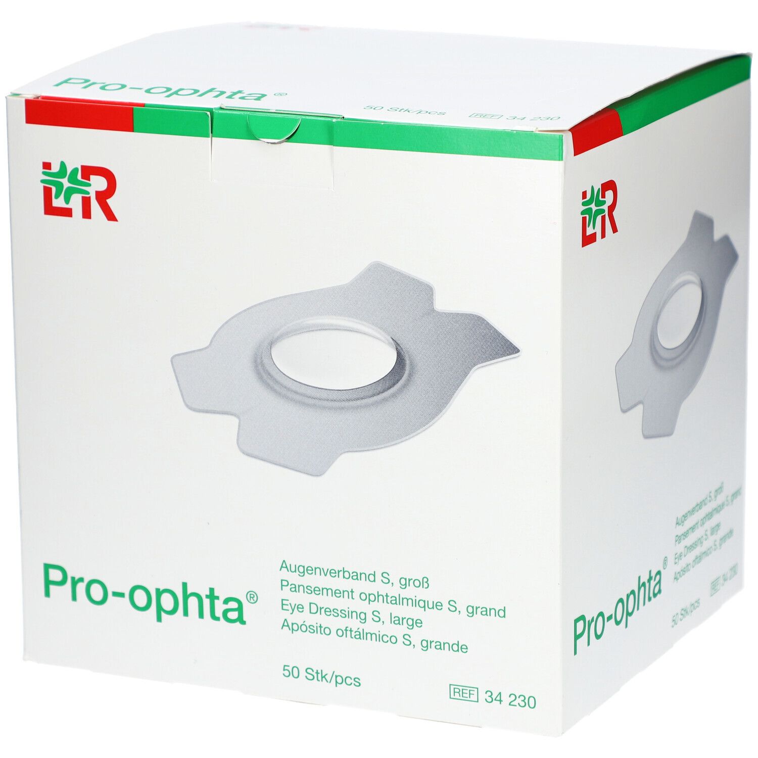 L&R Pro-ophta® Pansement ophtalmique S, grand
