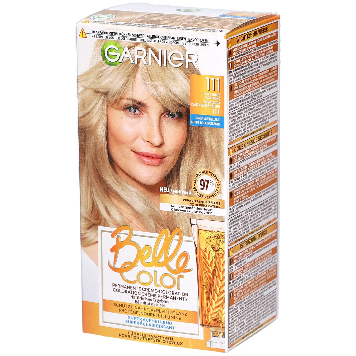 Garnier Belle Color 111 Hellblond mit Ascheton, superaufhellend