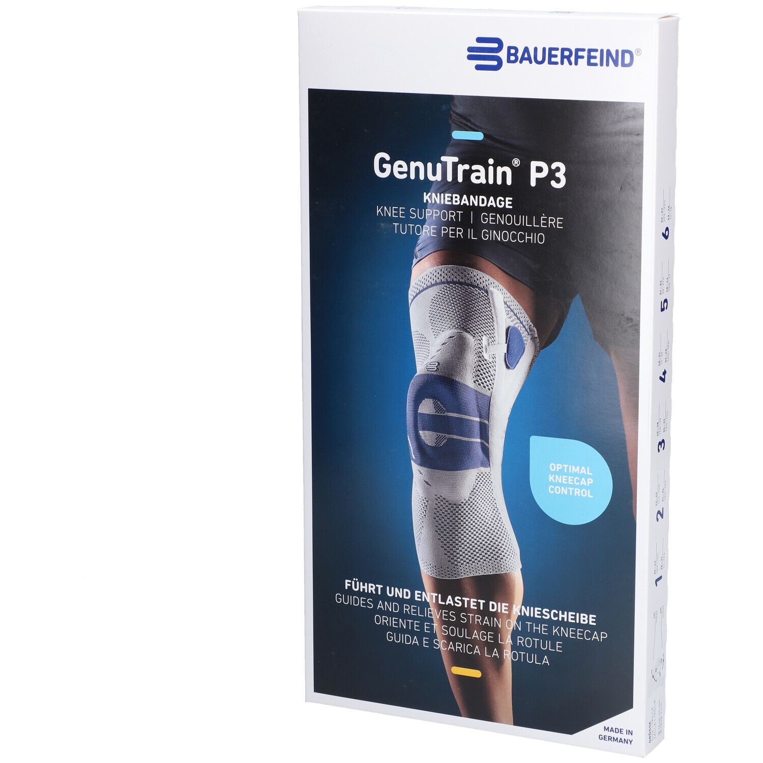 Bauerfeind® Genutrain® Bandage de genoux Taille 3