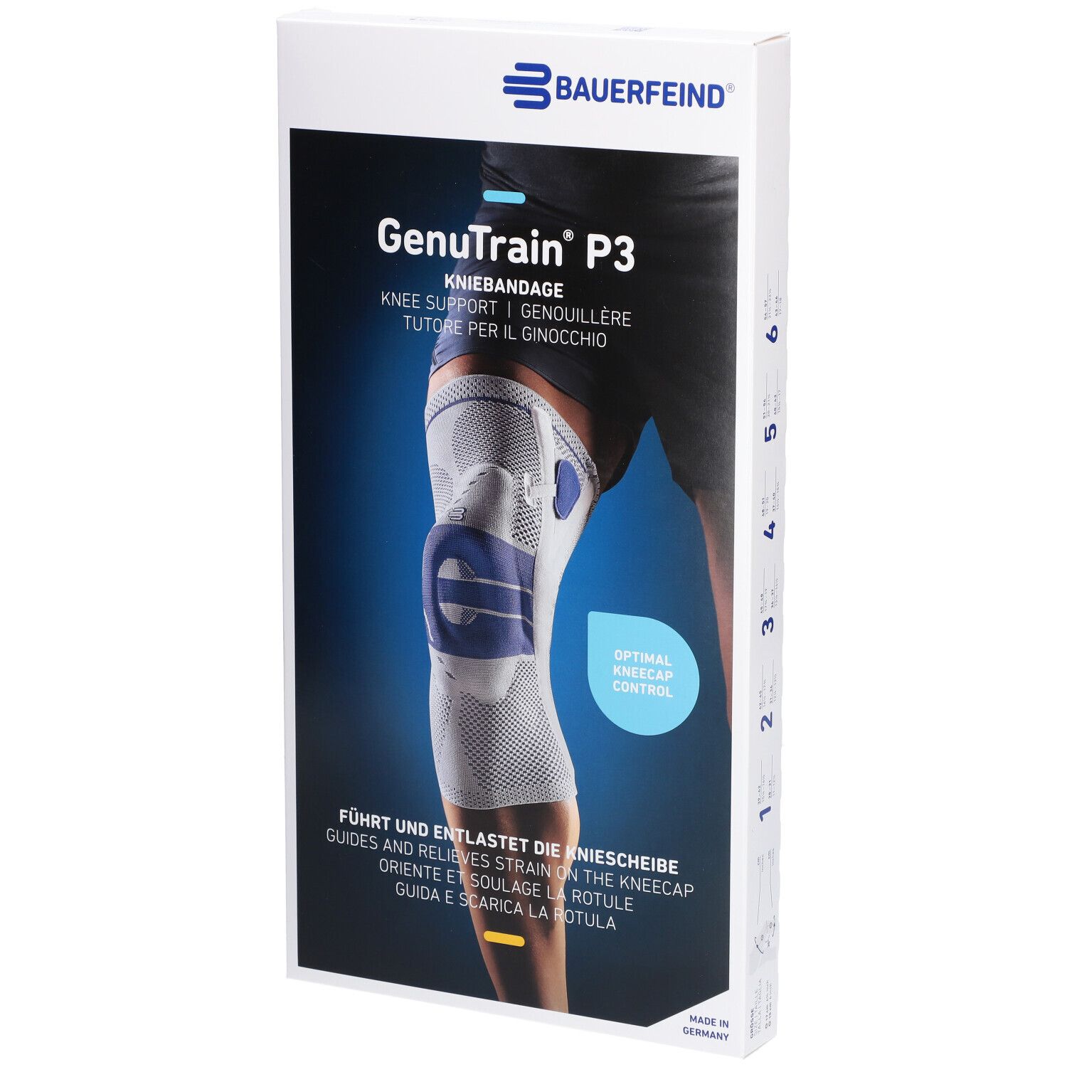 Bauerfeind® Genutrain® Bandage de genoux Taille 2