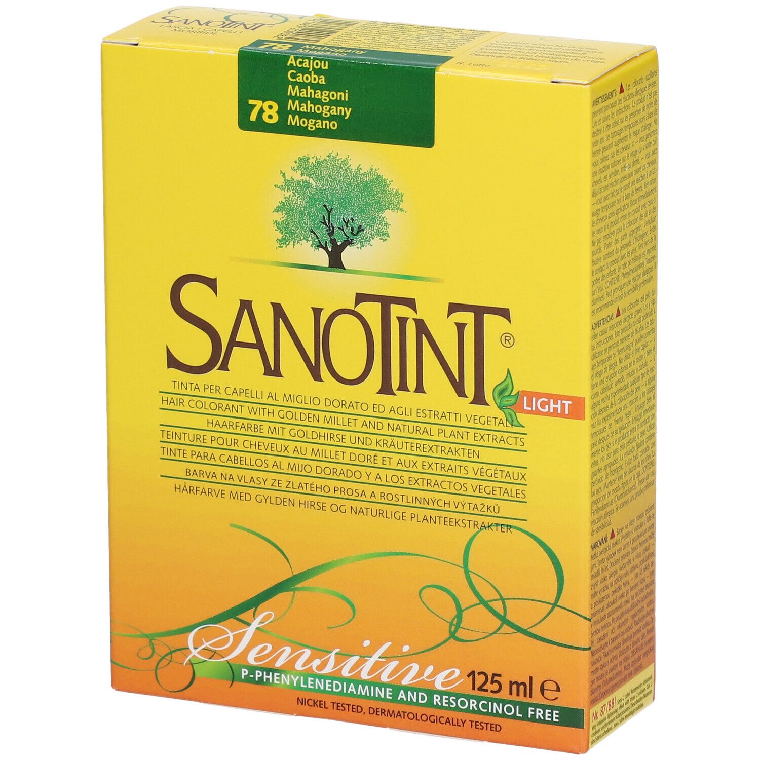 Sanotint® Sensitive Teinture pour les cheveux 78 Acajou